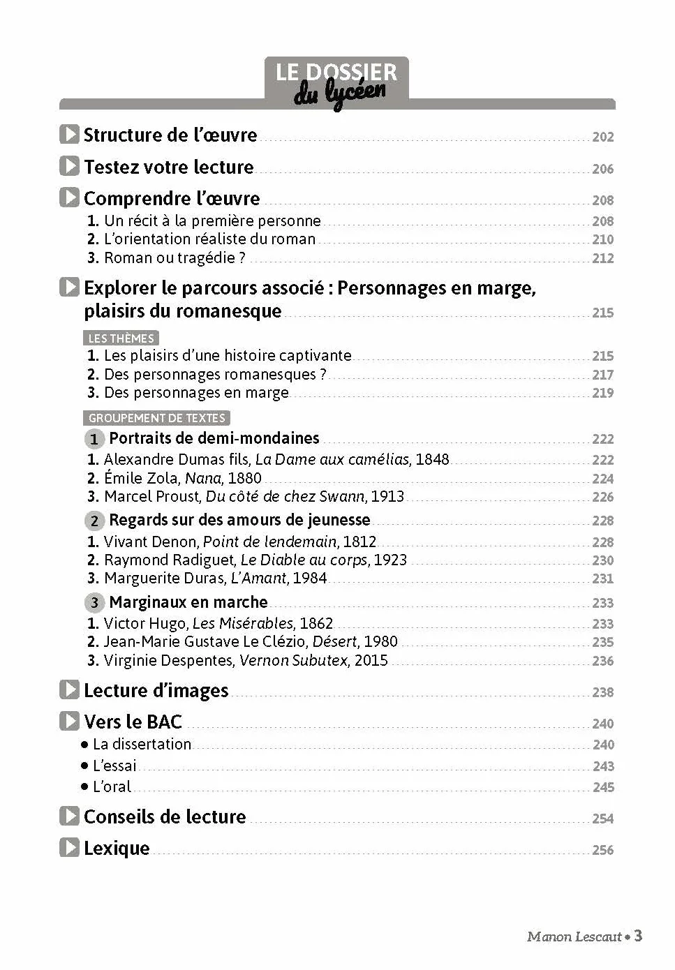 Manon Lescaut de l'Abbé Prévost - BAC Français 1re 2026 - Parcours : Personnages en marge, plaisirs du romanesque voies générale et technologique - édition intégrale - Carrés Classiques