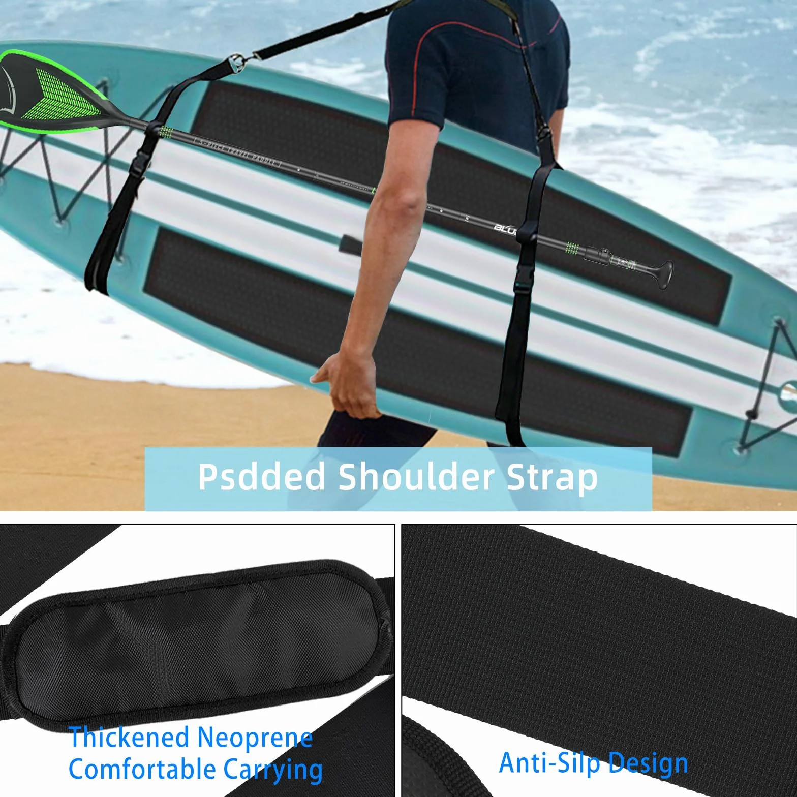 SUP pasek regulowany do deski surfingowej, kajaka, longboardów
