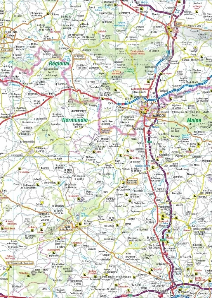 AA Road Map Normandy: 2