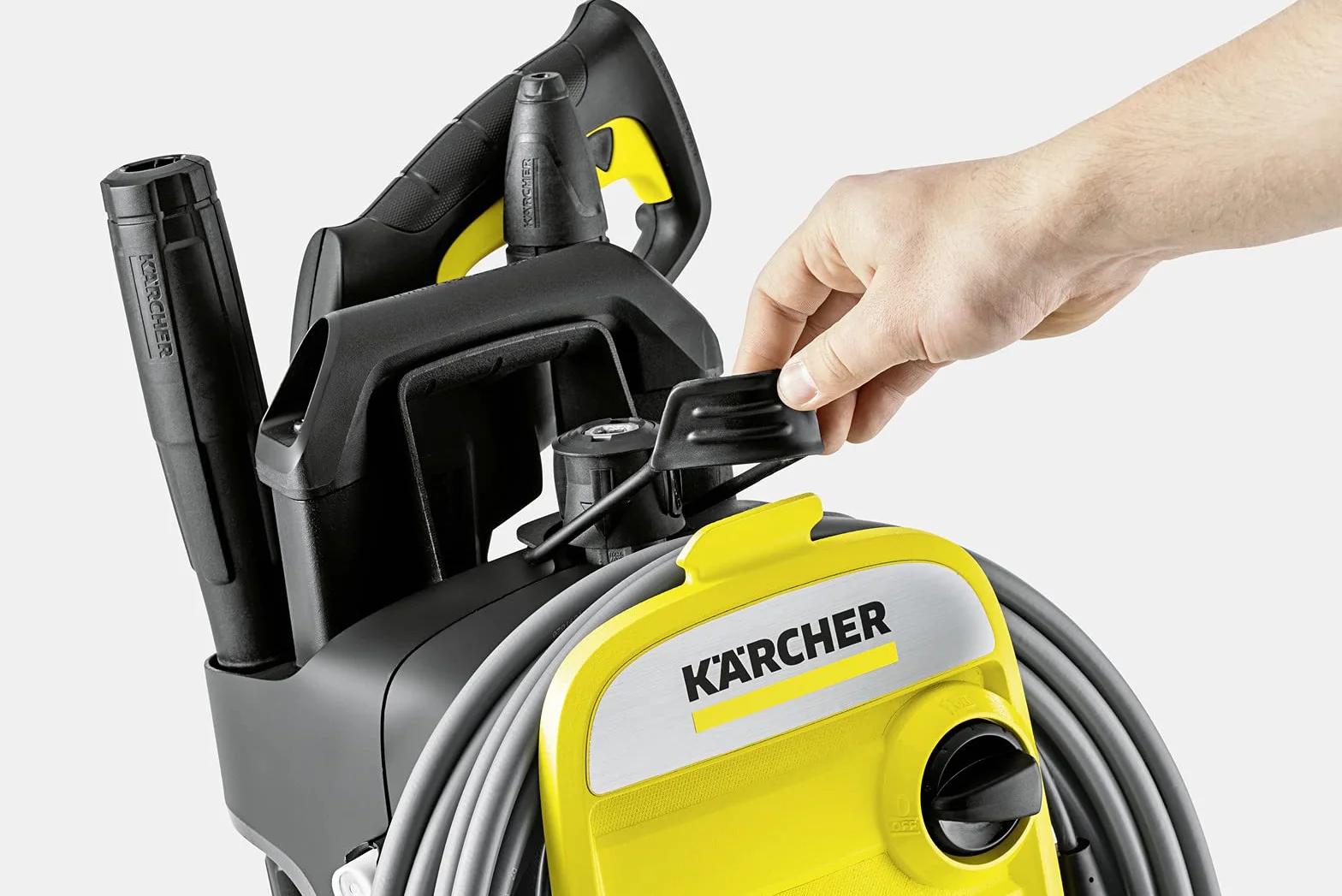 Kärcher Myjka ciśnieniowa K 7 Compact, ciśnienie: 180 bar, wydajność: 600 l/h, wydajność powierzchniowa: 60 m²/h, filtr, waga: 16 kg, wąż i pistolet, dysza rotacyjna, lanca Vario Power