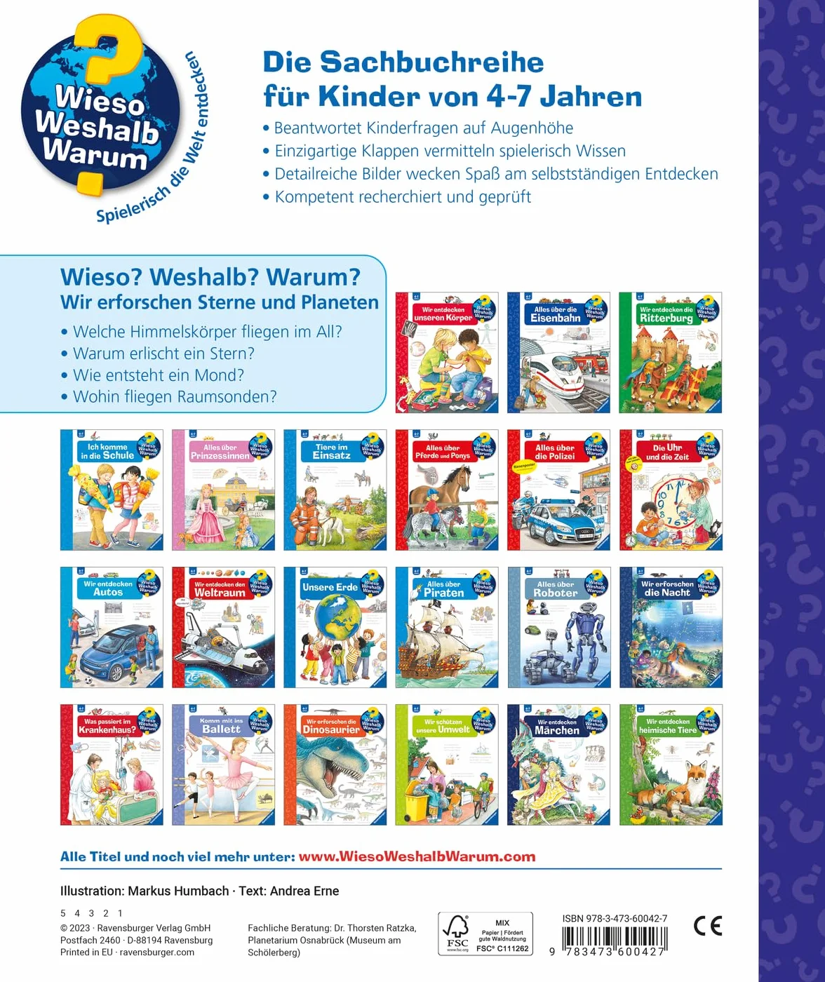 Wieso? Weshalb? Warum?, Band 59 - Wir erforschen Sterne und Planeten
