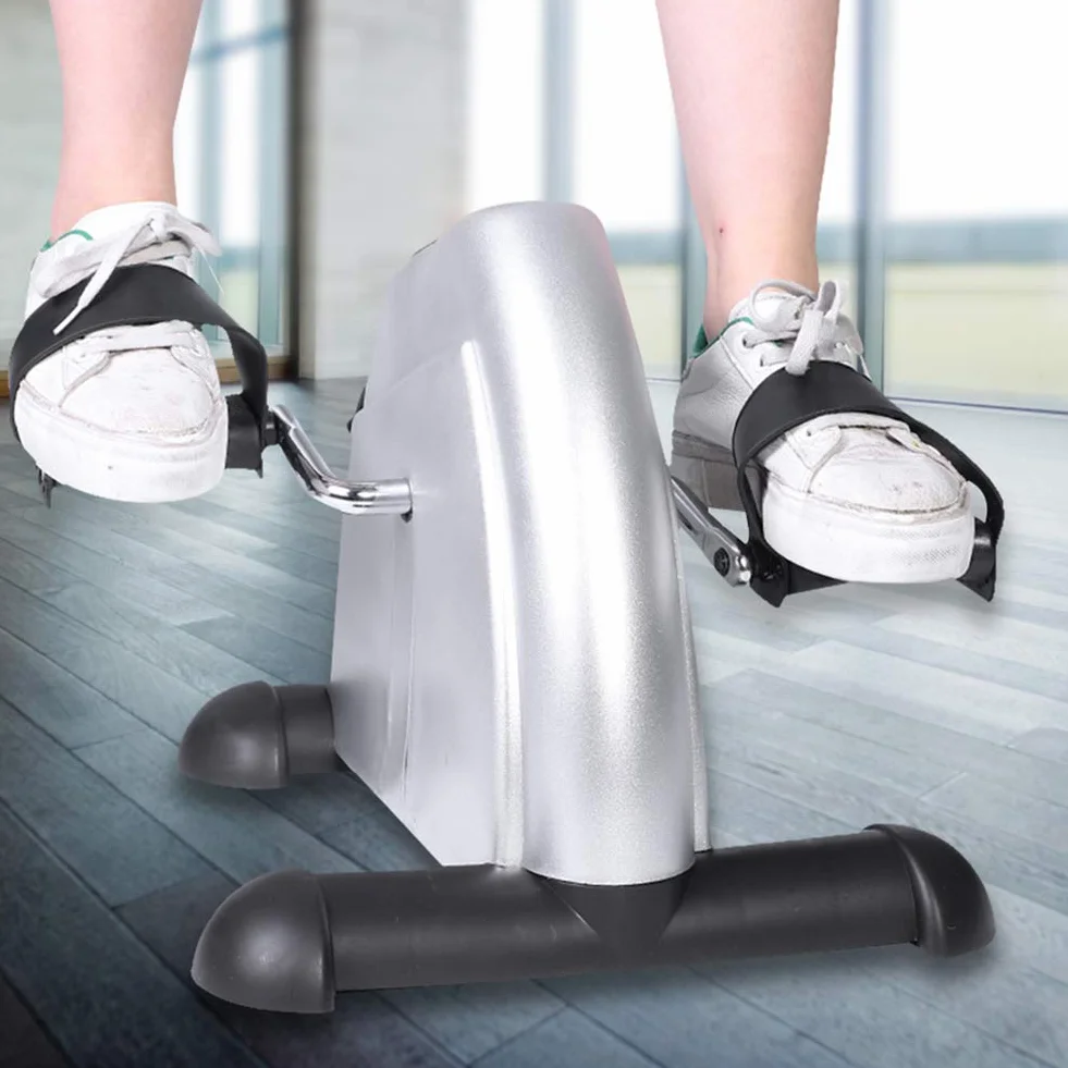 Mini Rowerek Treningowy Stacjonarny, Pedałowy Trenażer do Ćwiczeń w Domu, z Wyświetlaczem LCD, dla Seniorów i Dorosłych, Rehabilitacyjny