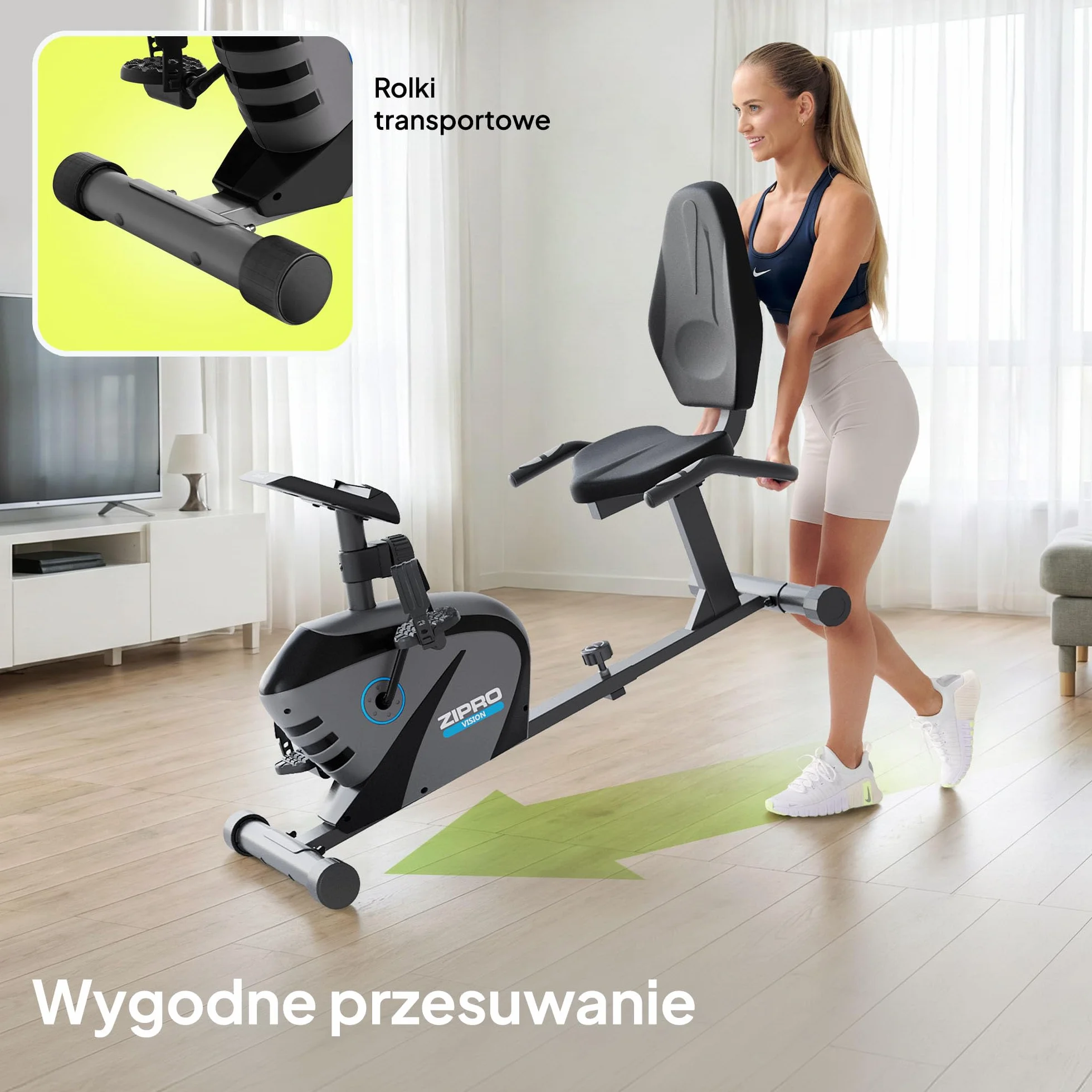Zipro Vision ergometr magnetyczny rower treningowy do 120 kg