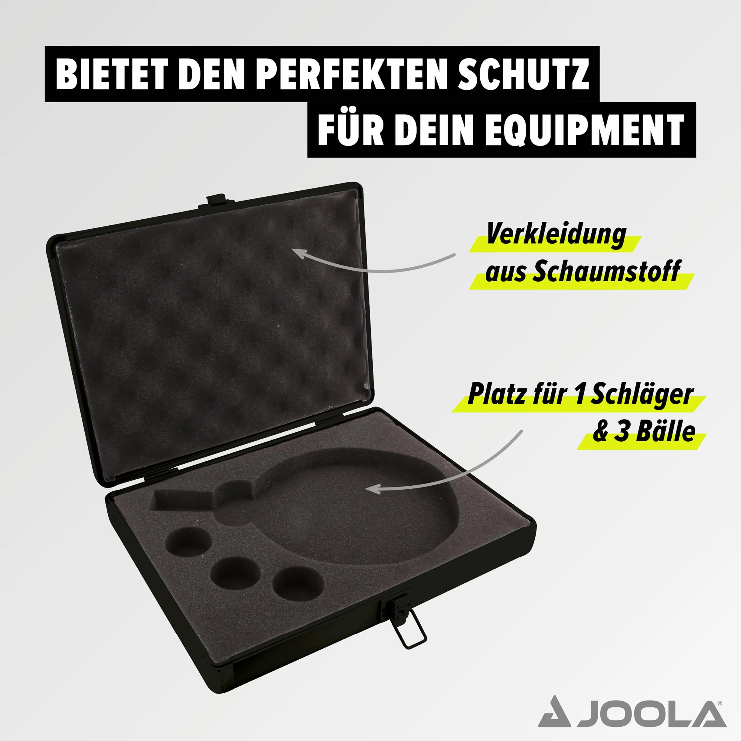 Joola Walizka na Paletkę 31.2 x 24.9 x 6.8 cm Czarny