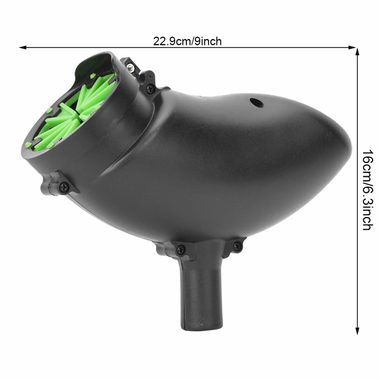 Sports Paintball Hopper, Outdoor Paintball Hopper, Lekki I Trwały Plastikowy Kosz Na 200 Nabojów, Wyposażony W Szybkozaładowczy Podajnik