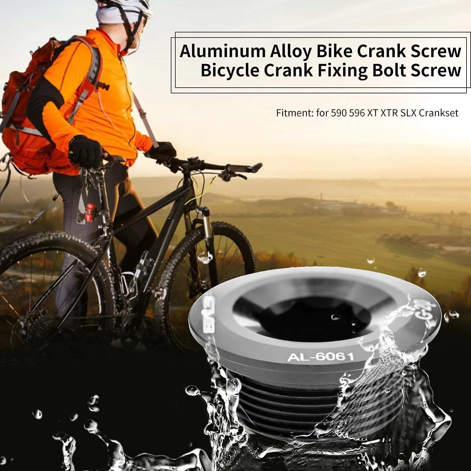 Keenso GUB Śruby do korby rowerowej ze stopu aluminium 590 596 XTR SLX