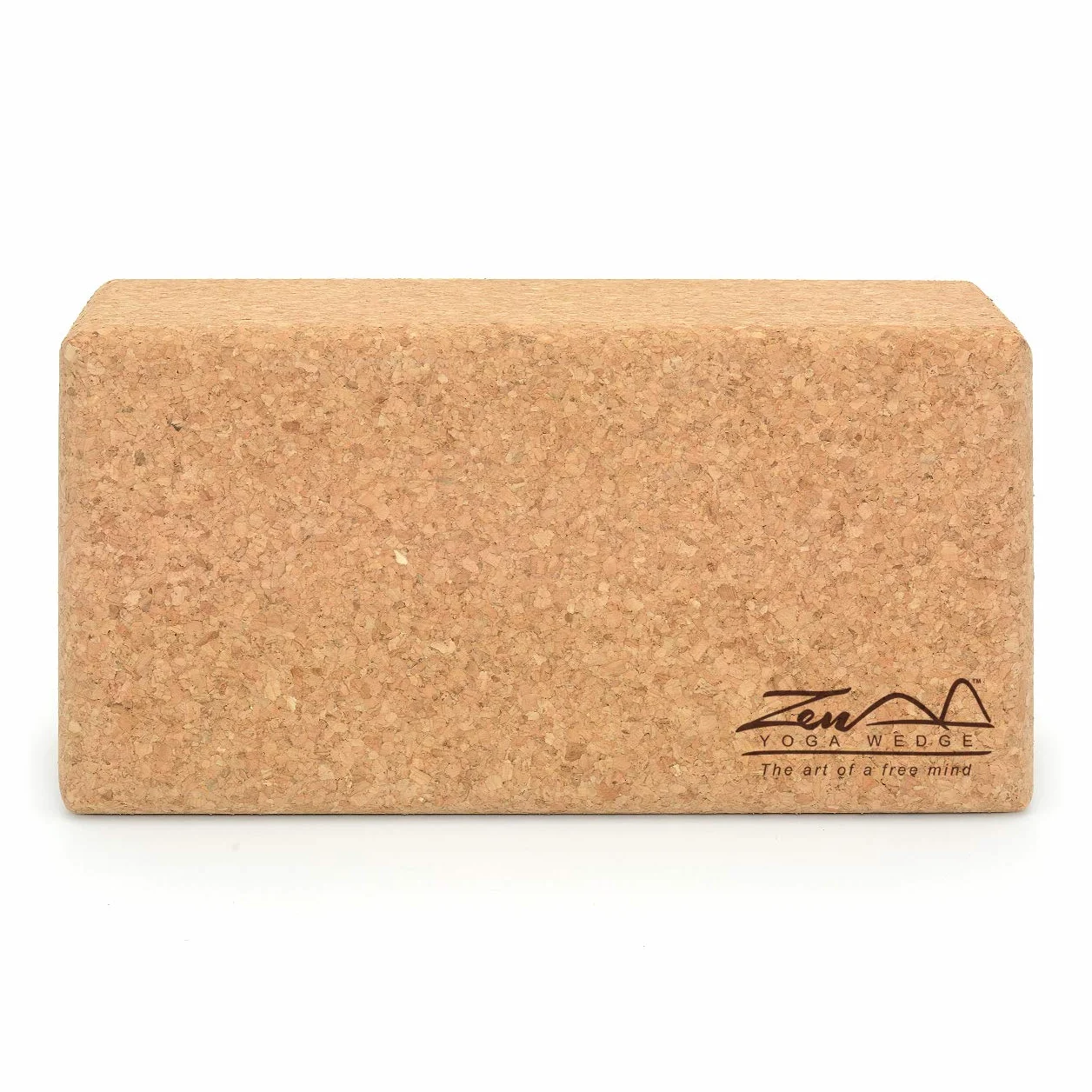 Yoga Blöcke aus Naturkork Standard - Premium 100% natürlicher Einzelziegel für Anfänger und Profis Yoga Pilates Klassen Heimübung Fitness Rutschfester Griff - umweltfreundlich