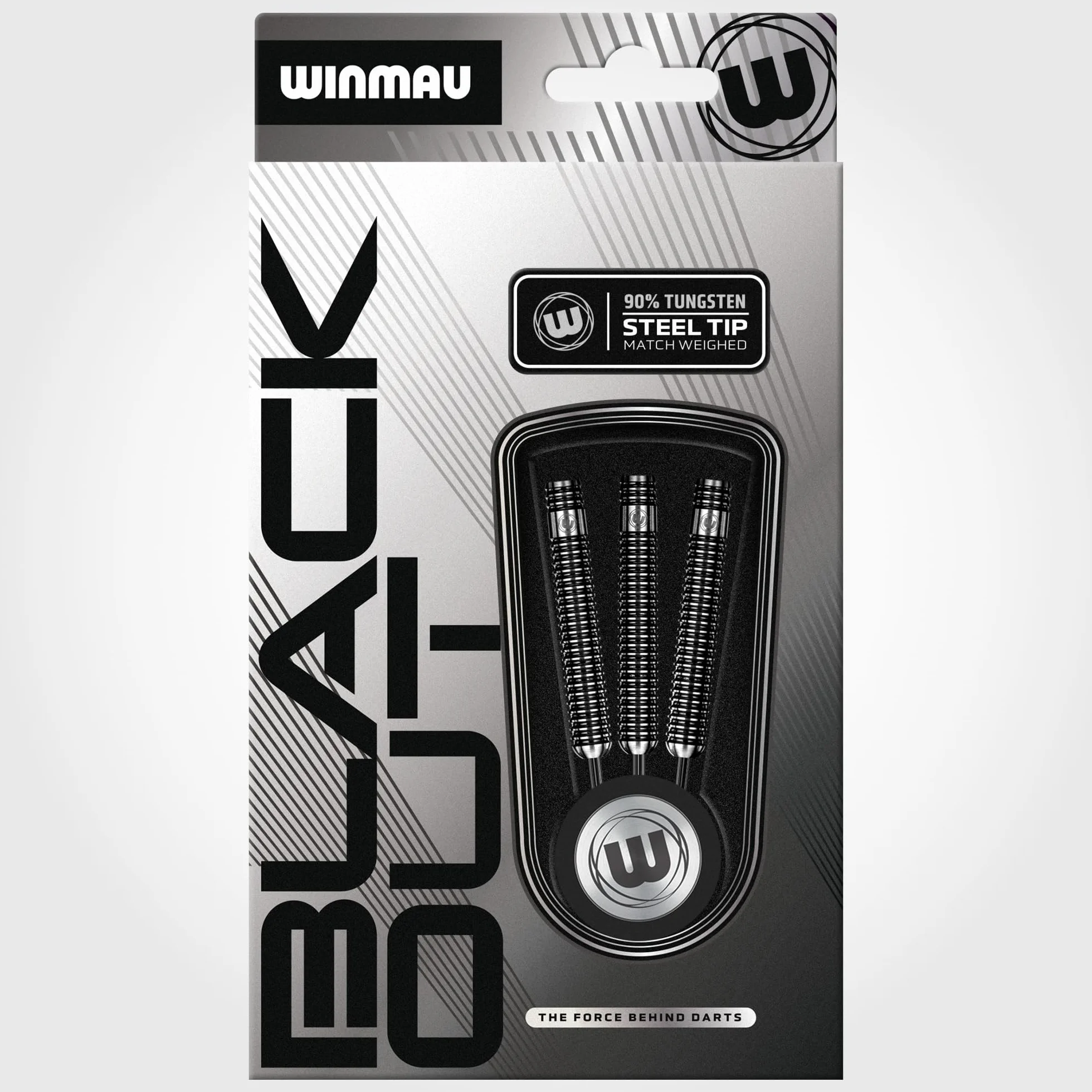 WINMAU Seria Blackout 90% rzutki wolframowe zestaw z lotkami i trzonkami 16 g 18 g 21 g 22 g 23 g 24 g