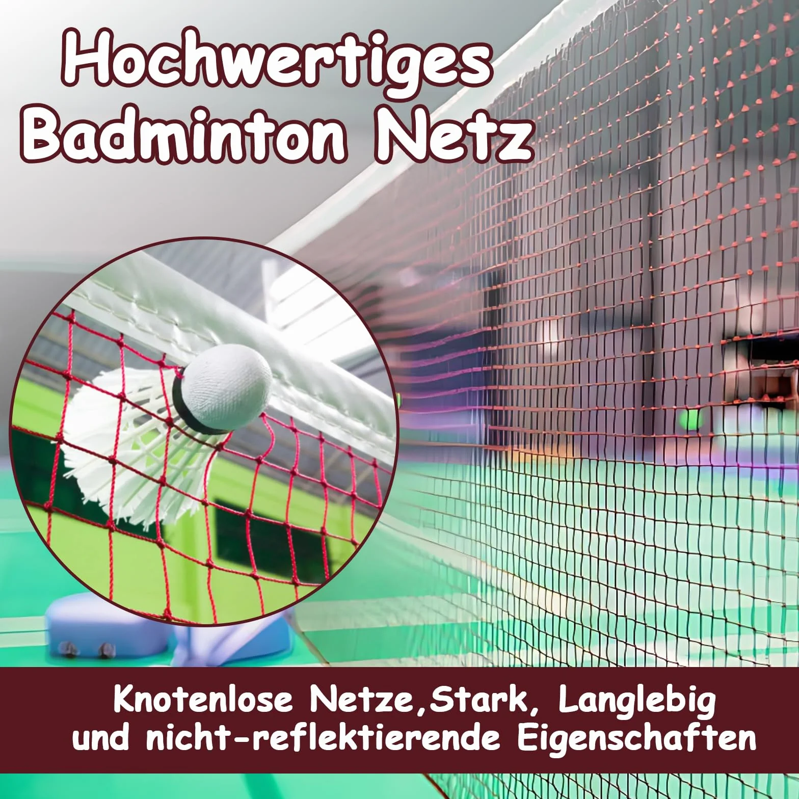 Przenośna siatka do badminton 2,1 m x 0,76 do ogrodu i na plażę