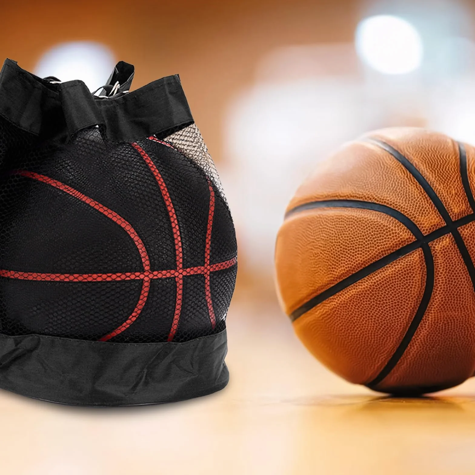 Torba sportowa z paskiem na ramię do piłki nożnej i koszykówki