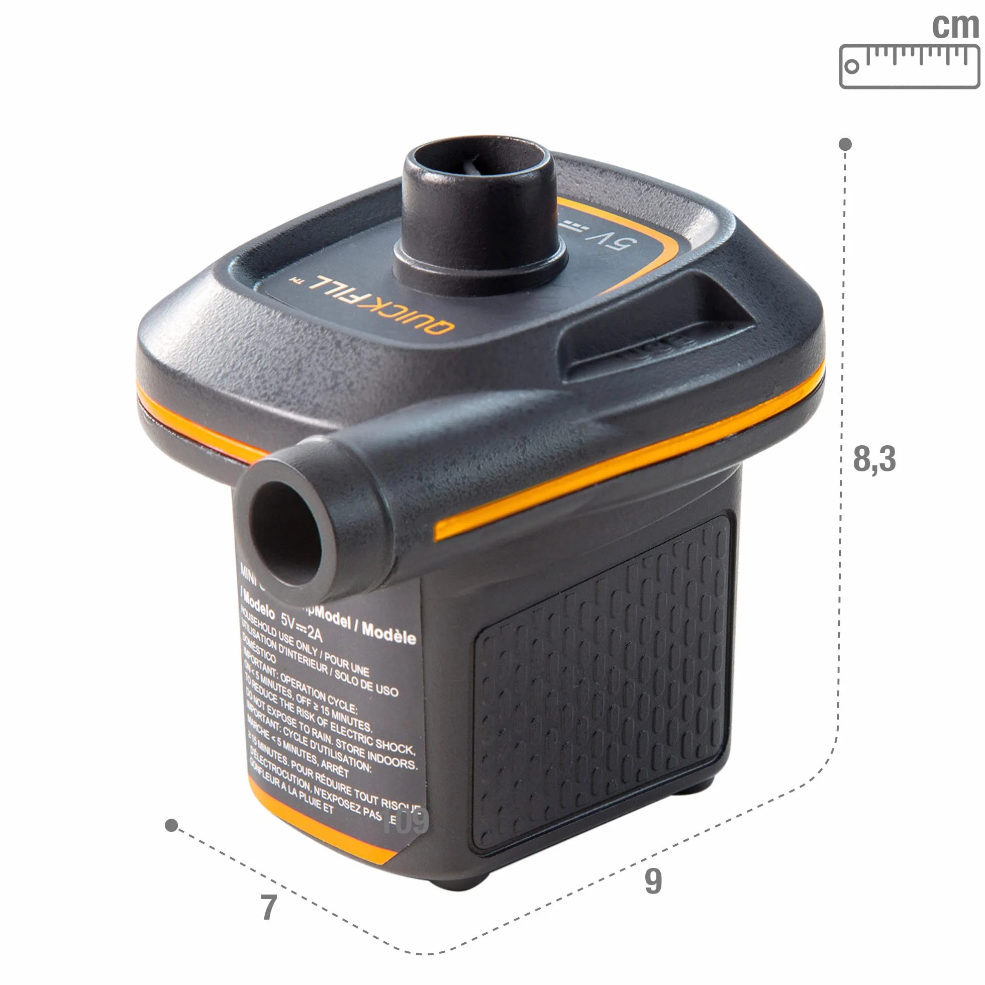 Intex Mini Quickfill 66635 pompa powietrza USB, przepływ powietrza: ≥ 150 l/min