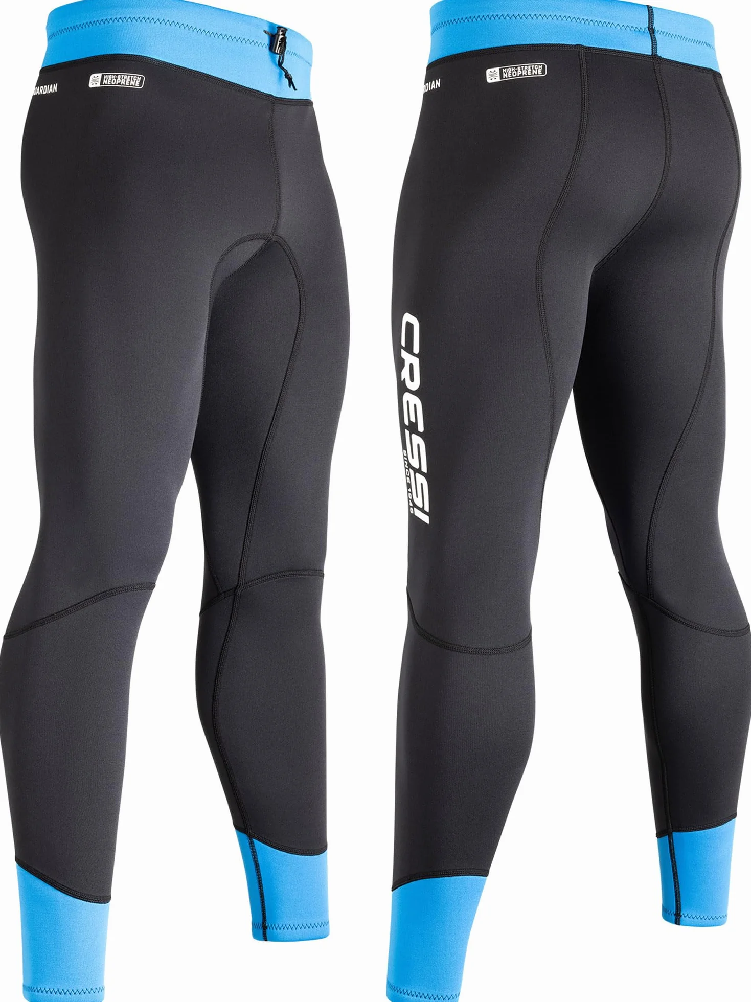 CRESSI Guardian Spodnie neoprenowe 2 mm XL Męskie czarne niebieskie