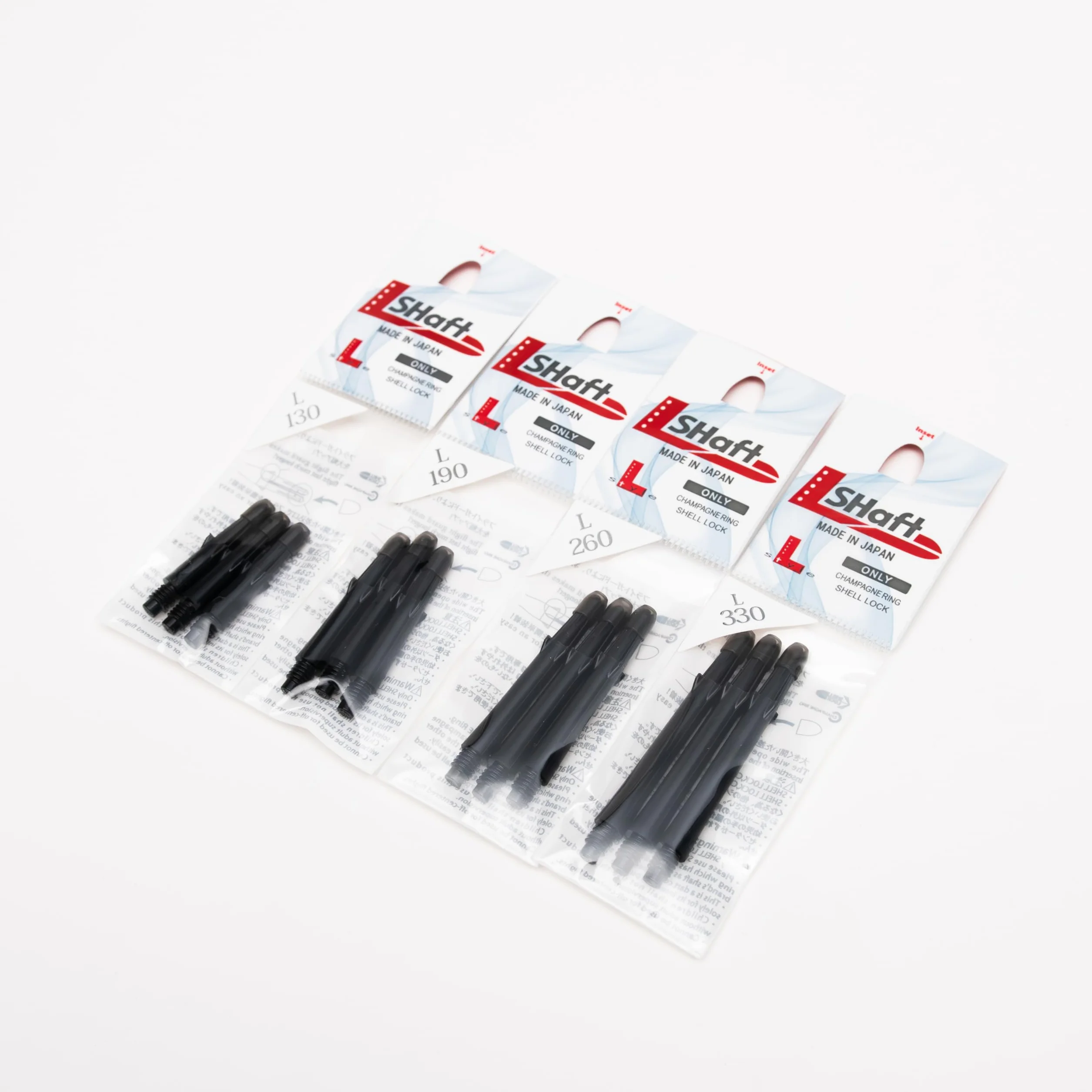 Shafty L-Style L-Shaft Locked Straight Black Extra Short 130