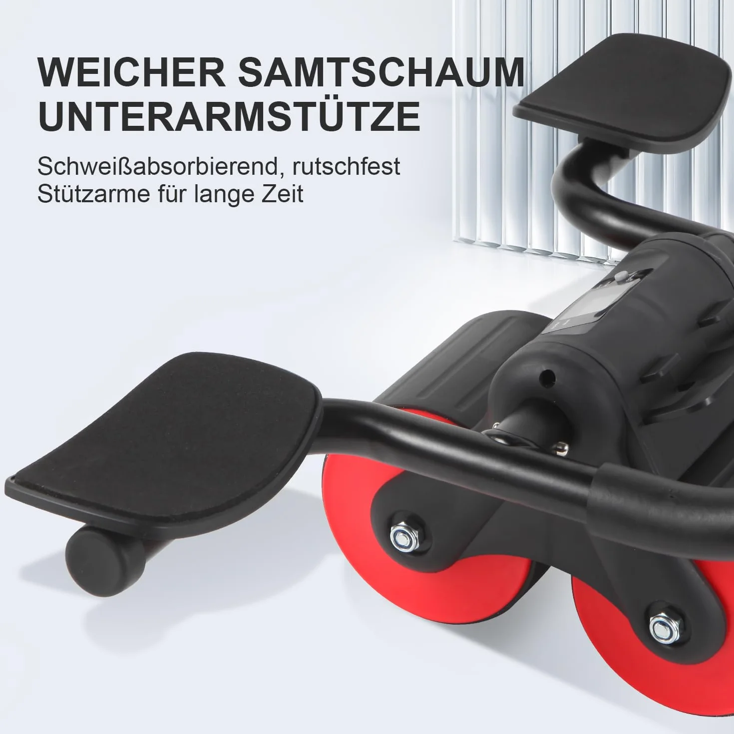 ABs Home Gym Roller Wielofunkcyjny wałek brzucha z regulowanym podparciem łokci i wbudowanym wyświetlaczem