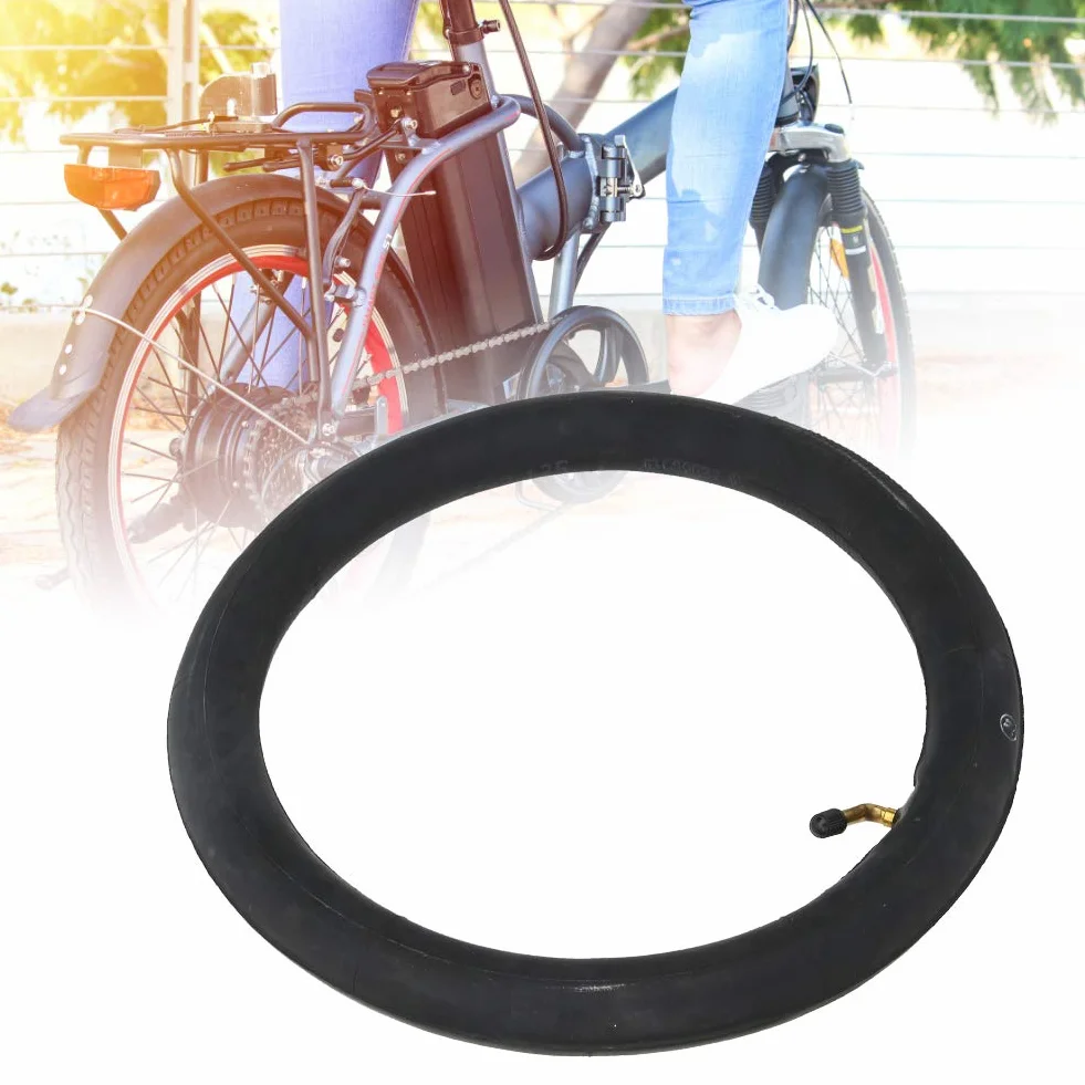 14x2.125 Dętka Rowerowa, Elektryczny Rower z Gumy Butylowej X 2.125 Inne Wygięty Zawór E Akcesoria Rowerowe 14 Wewnętrzna Elektryczna Dętka z Metalem (Zakrzywione usta