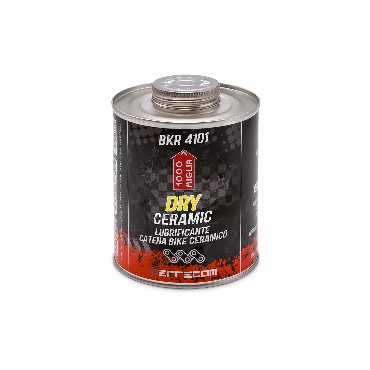 1000 Miglia BKR 4101 CERAMICZNY Smar do Łańcucha Rowerowego DRY - 900 ml, Na Sucho, Fluorescencyjny i Zapachowy, Pojemnik All-In-One, Pędzelek w zestawie