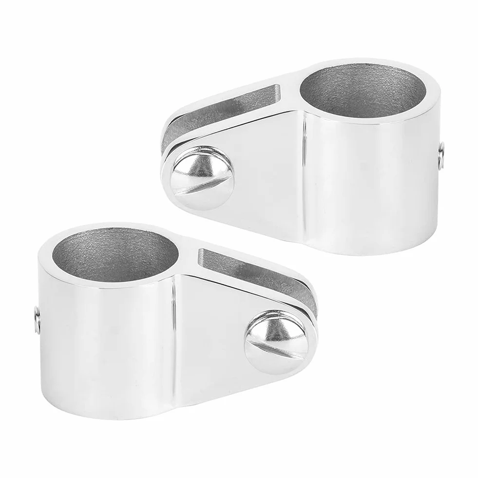 2 Szt. Prowadnica Szczęki łodzi, Fydun Szczęka Bimini ze Stali Nierdzewnej Okucia do łodzi Morskich dla Nadmuchiwanych Jachtów z Włókna Szklanego(22MM)