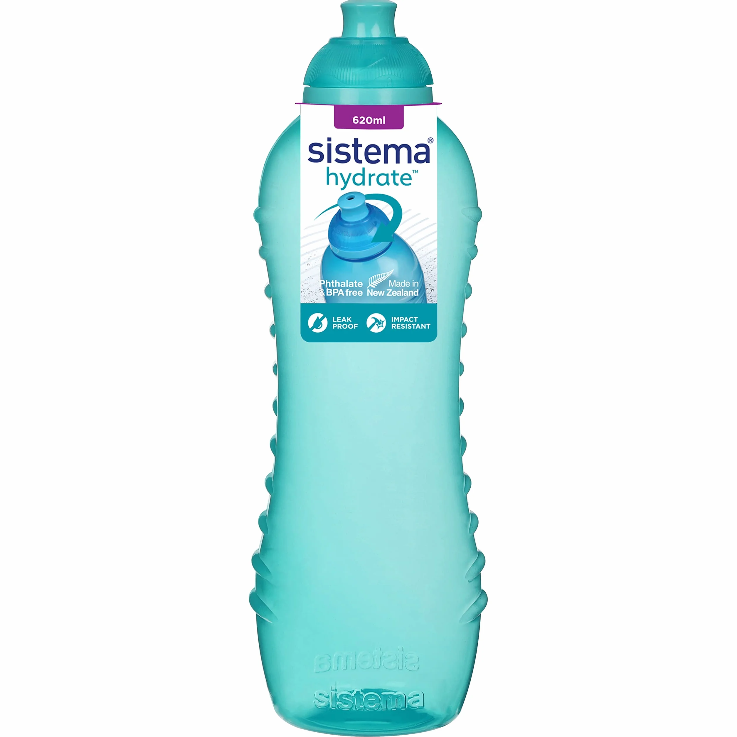Sistema Twist 'N' Sip Squeeze Bidon na Wodę, Tworzywo Sztuczne, Wielokolorowy, 620 ml