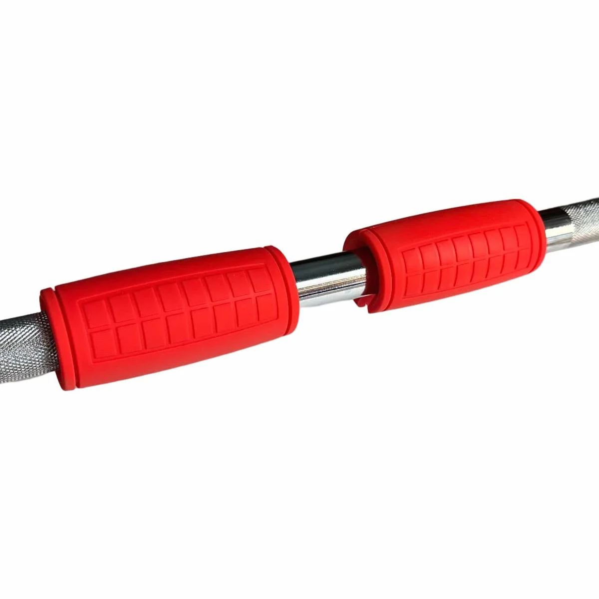 Qiban Gruby adapter do drążka do podciągania, uchwyty do ciężarów pasują do standardowej sztangi - uchwytów hantli, silikonowe gumowe uchwyty do sztangi do podnoszenia ciężarów i treningu fitness