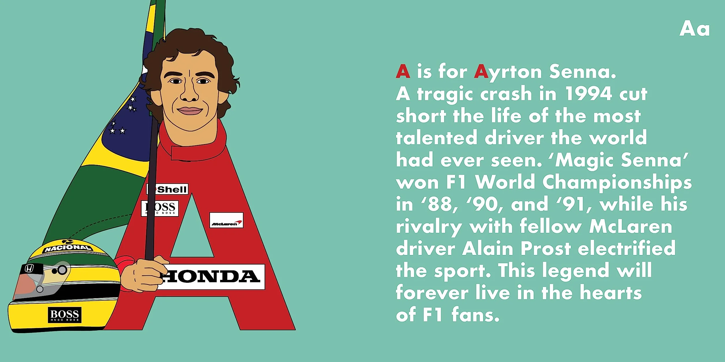 F1 Legends Alphabet