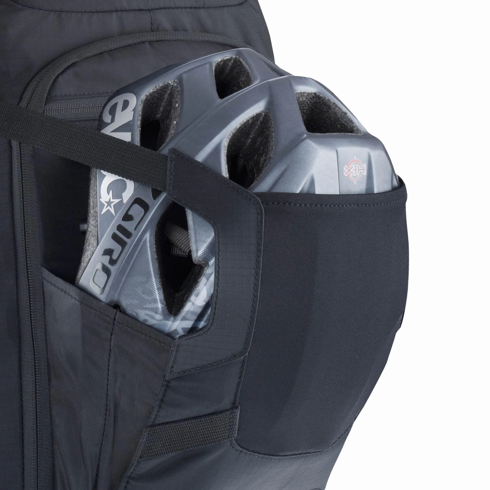 EVOC FR TRAIL BLACKLINE 20l plecak z ochraniaczem, plecak na wycieczki rowerowe i szlaki (LITESHIELD ochraniacz pleców z certyfikatem TÜV/GS, LITESHIELD SYSTEM AIR, rozmiar M/L), czarny