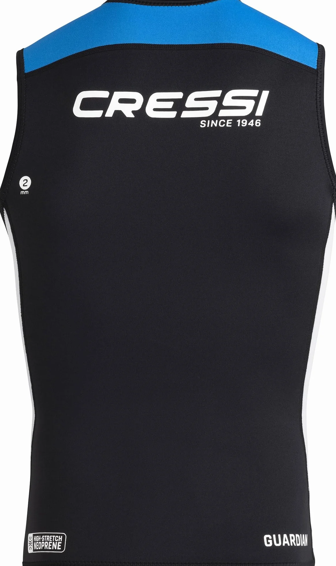 CRESSI Guardian Neoprenowa kamizelka z zamkiem błyskawicznym 2 mm 3XL/7 czarna niebieska