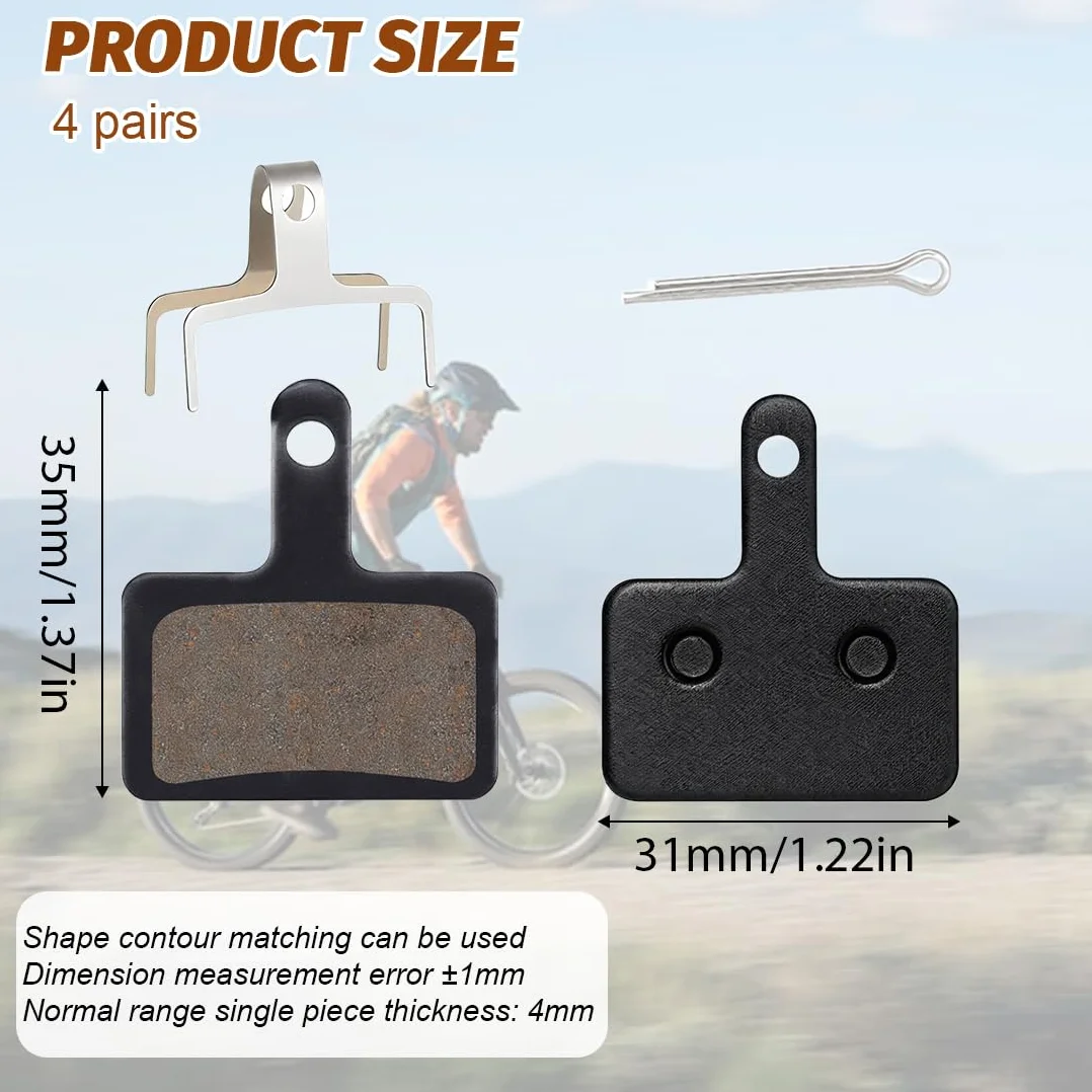 Klocki hamulcowe do roweru MTB Ebike, zamiennik B01s TRP Tektro Deore, hamulce tarczowe, czarne