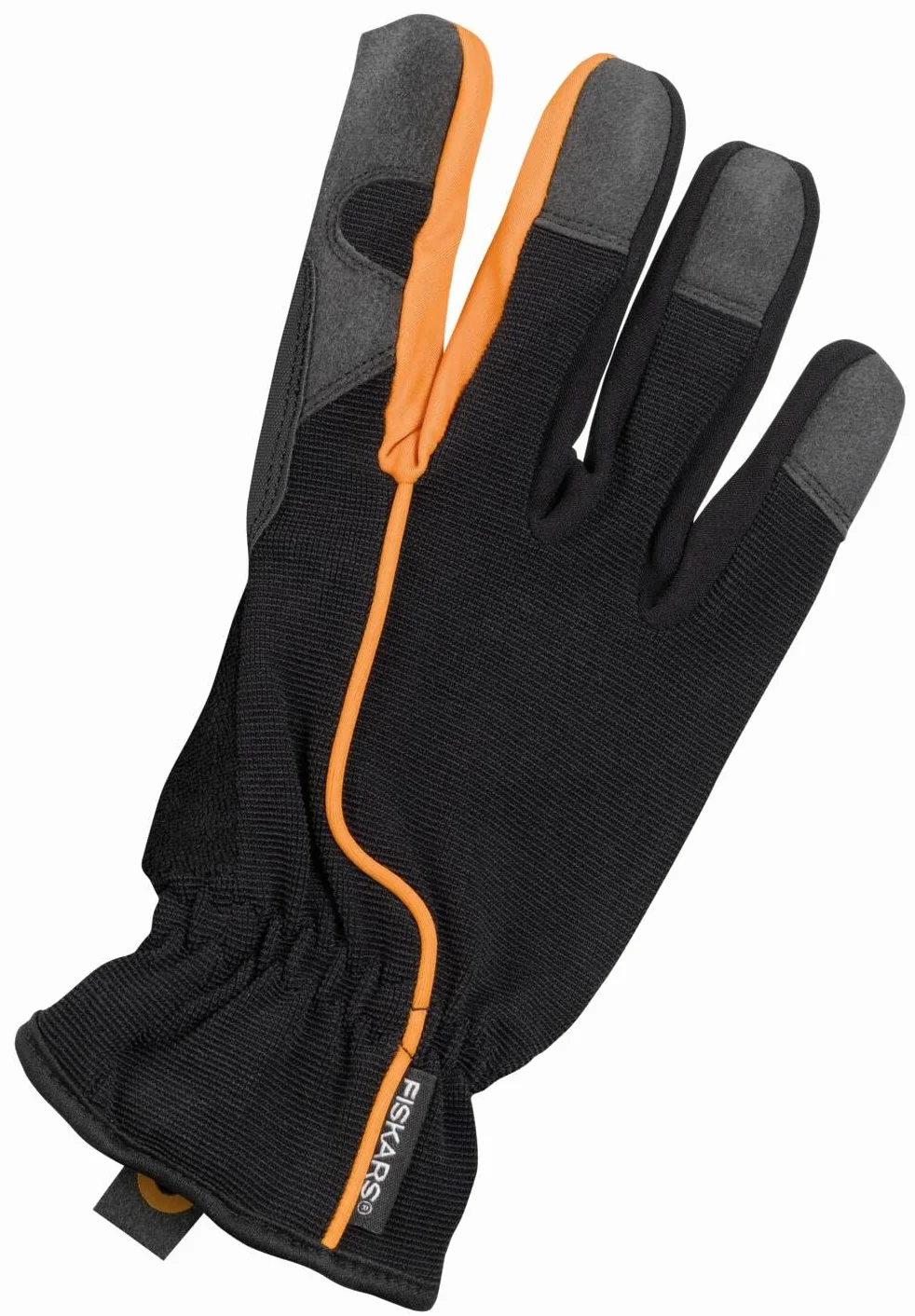 Fiskars Rękawice ogrodnicze, Rozmiar: 8, czarno-pomarańczowe, 1003478