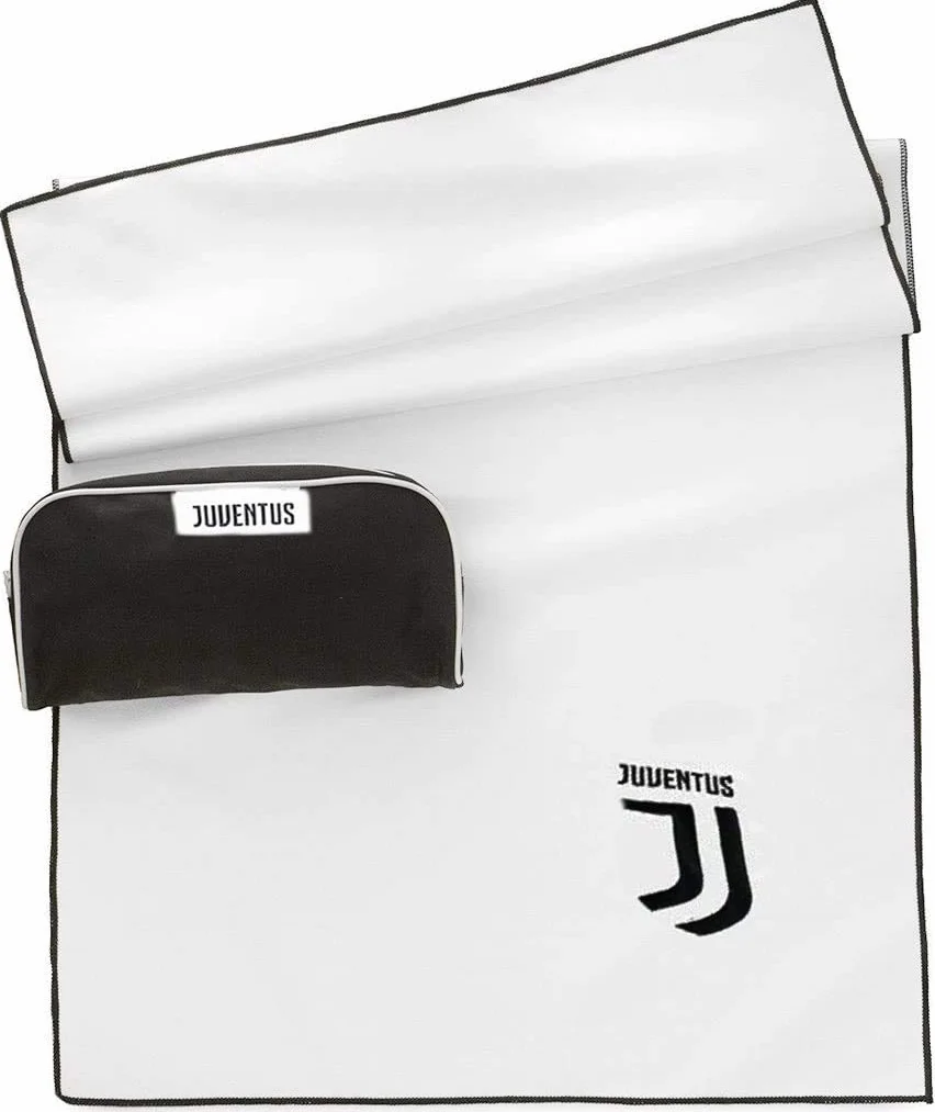Ręcznik sportowy Juventus z mikrofibry + piórnik kosmetyczny