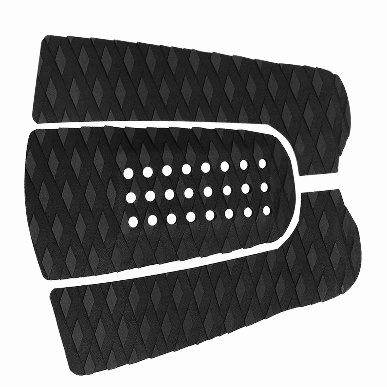 Yosoo Health Gear Uchwyt do deski surfingowej, 3 sztuki podkładek antypoślizgowych, czarny