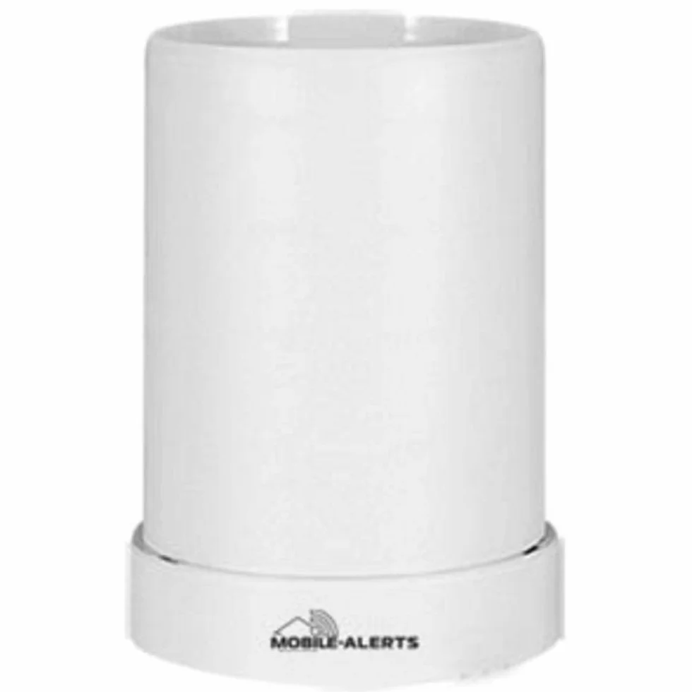 Czujnik deszczu Technoline Alerts MA 10650, seria Pro, dodatkowy czujnik, transfer danych do smartfona, alarm przez powiadomienie push, biały, 13,3 x 13,3 x 18,5 cm