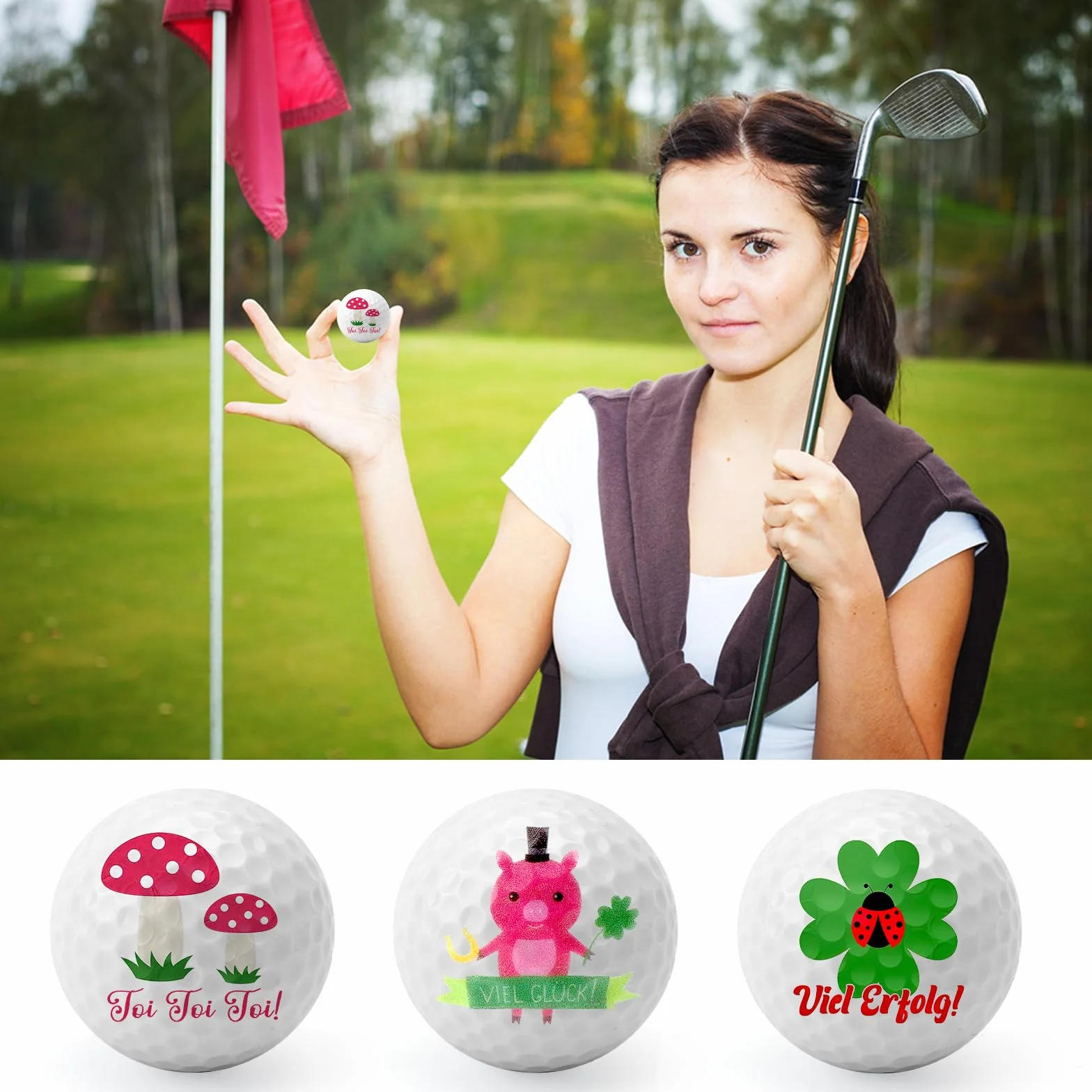 VOSSOT Piłka golfowa zestaw upominkowy