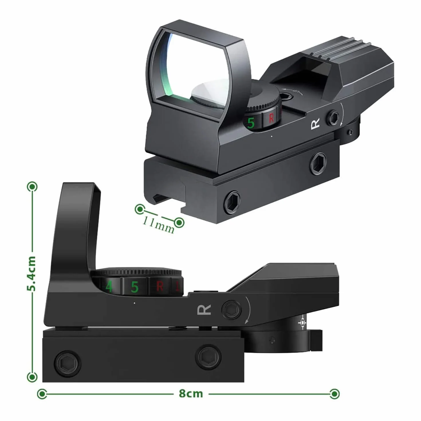 Paike Red Dot Reflex Kolimator Szyna 11 mm