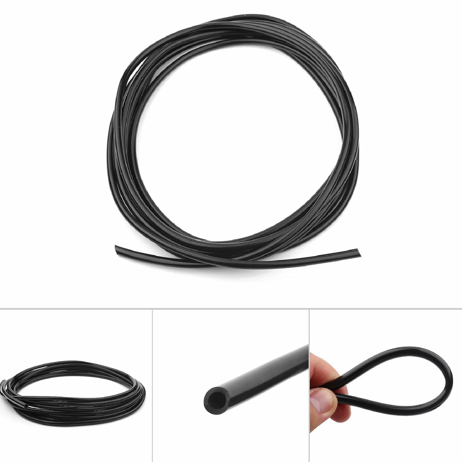7 Mm PVC Kroplowe Nawadnianie Rura Węża 4 Mm Mikro Zraszaczy Szklarni Szklarniowe dla Szklarni Ogrodowej Odpowiednie dla Rolnictwa, Trawnika, Ogrodowego i Przemysłowego (5m)