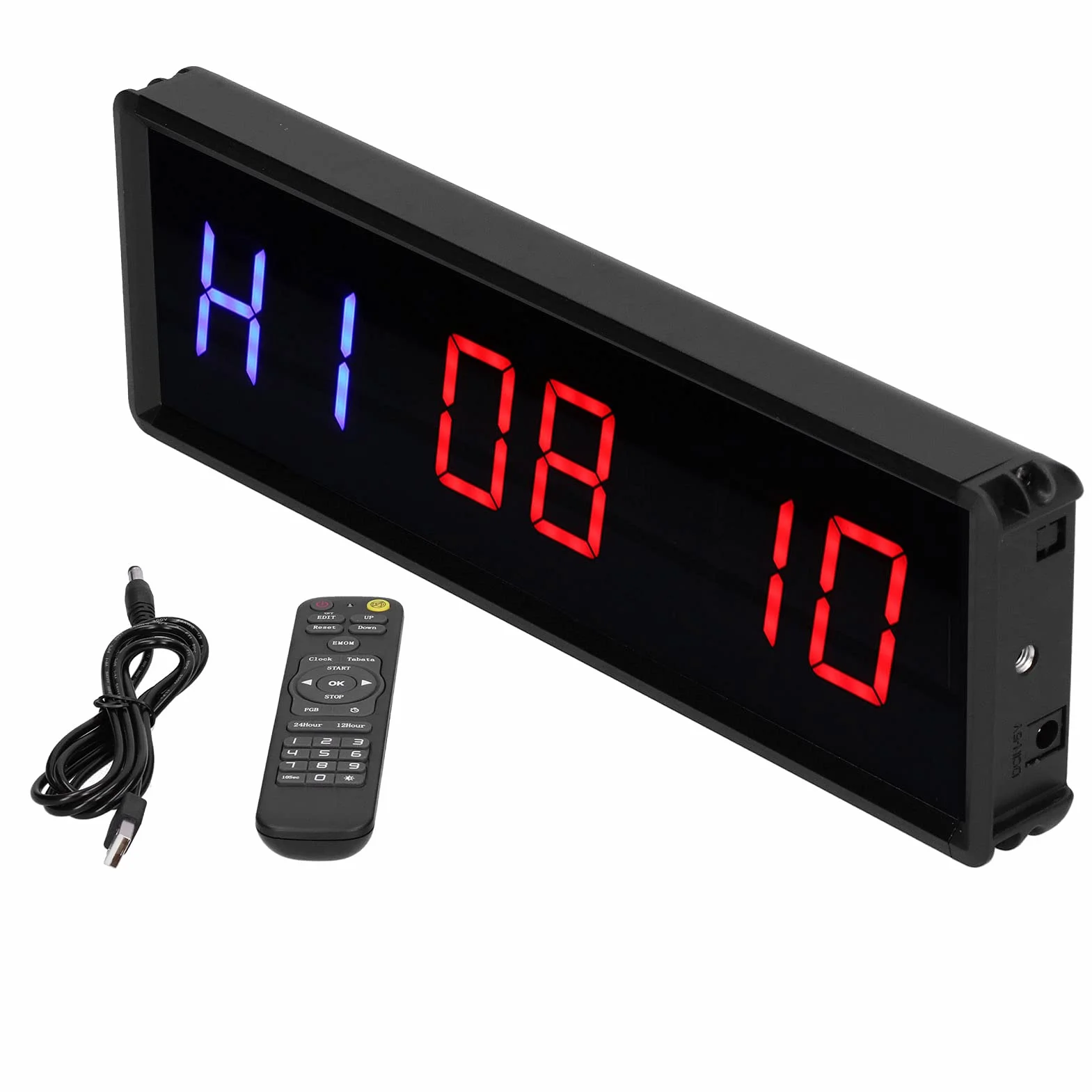 Timer Interwałowy LED Przenośny Minutnik Treningowy z Brzęczykiem
