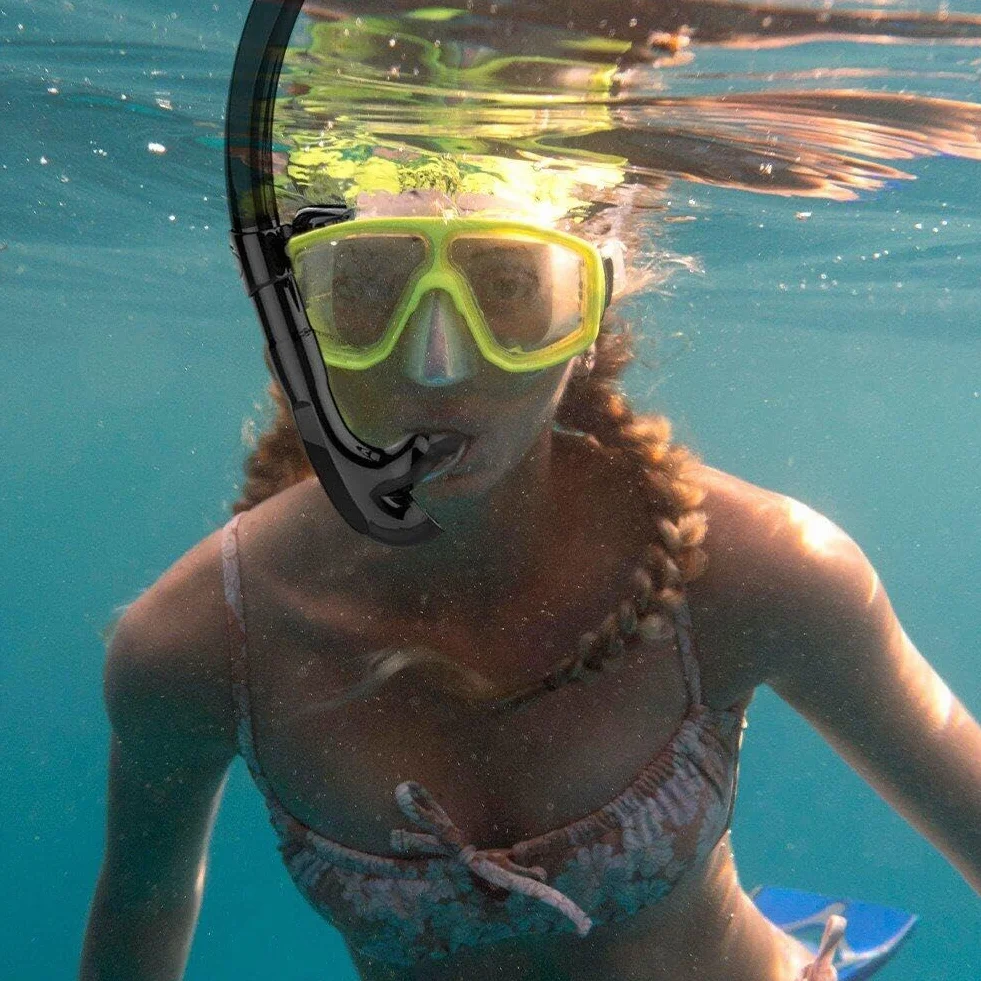 Przednia fajka silikonowa rurka do pływania do treningu nurkowanie pod wodą nurkowanie sprzęt do nurkowania trening snorkel
