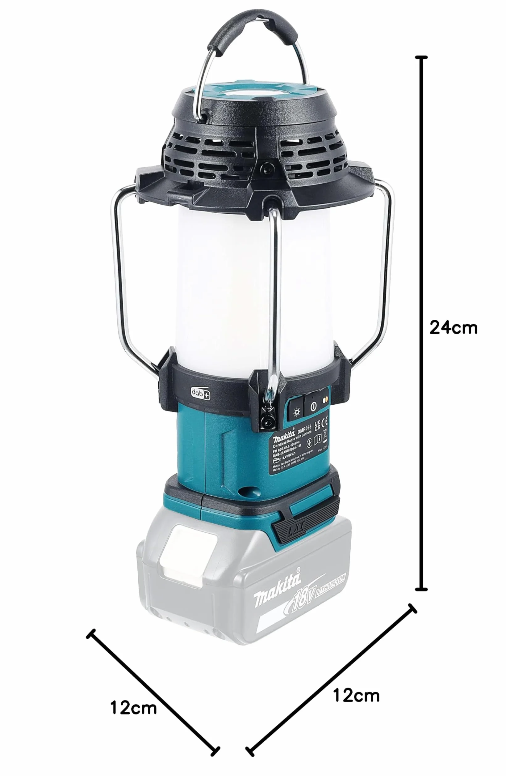 Makita DMR056 14,4 V/18 V litowo-jonowe radio LXT z latarnią