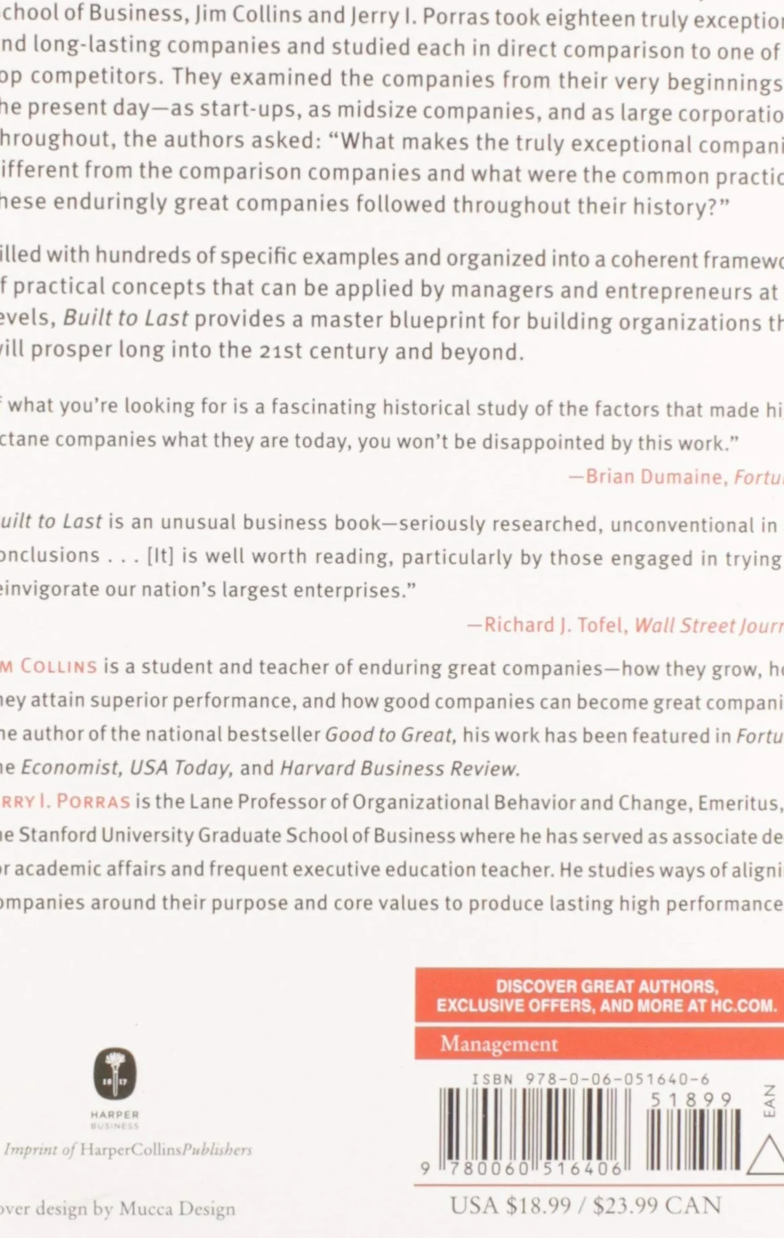 Built to Last: Successful Habits of Visionary Companies: 2