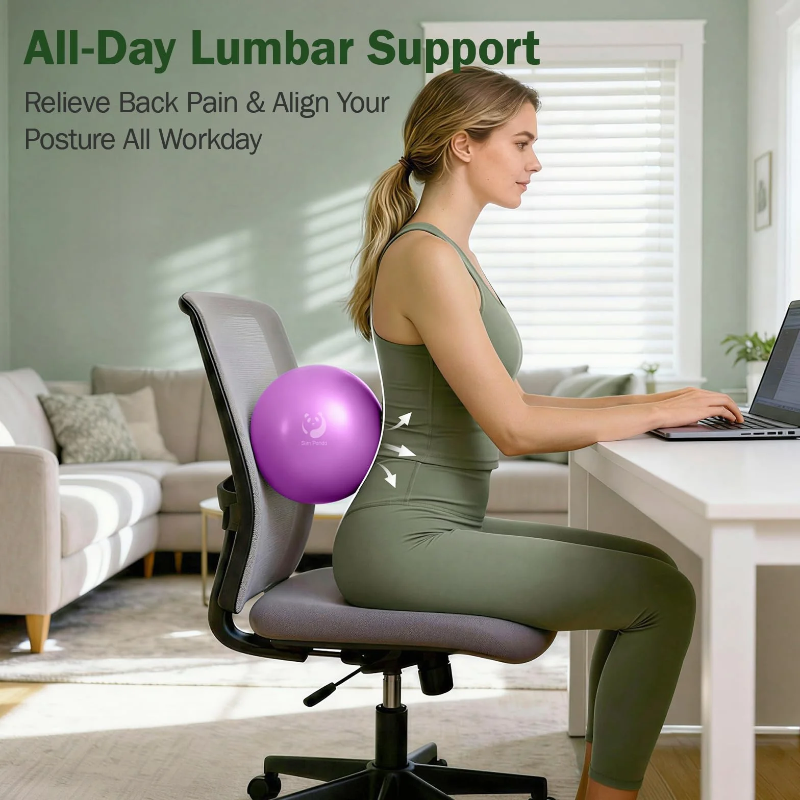 Slim Panda Mini piłka do pilatesu， Piłka do ćwiczeń mała, 23 cm, do pilatesu, z nadmuchiwaną słomką, miękka piłka do jogi, do terapii seniorów, domu, fitnessu, treningu równowagi