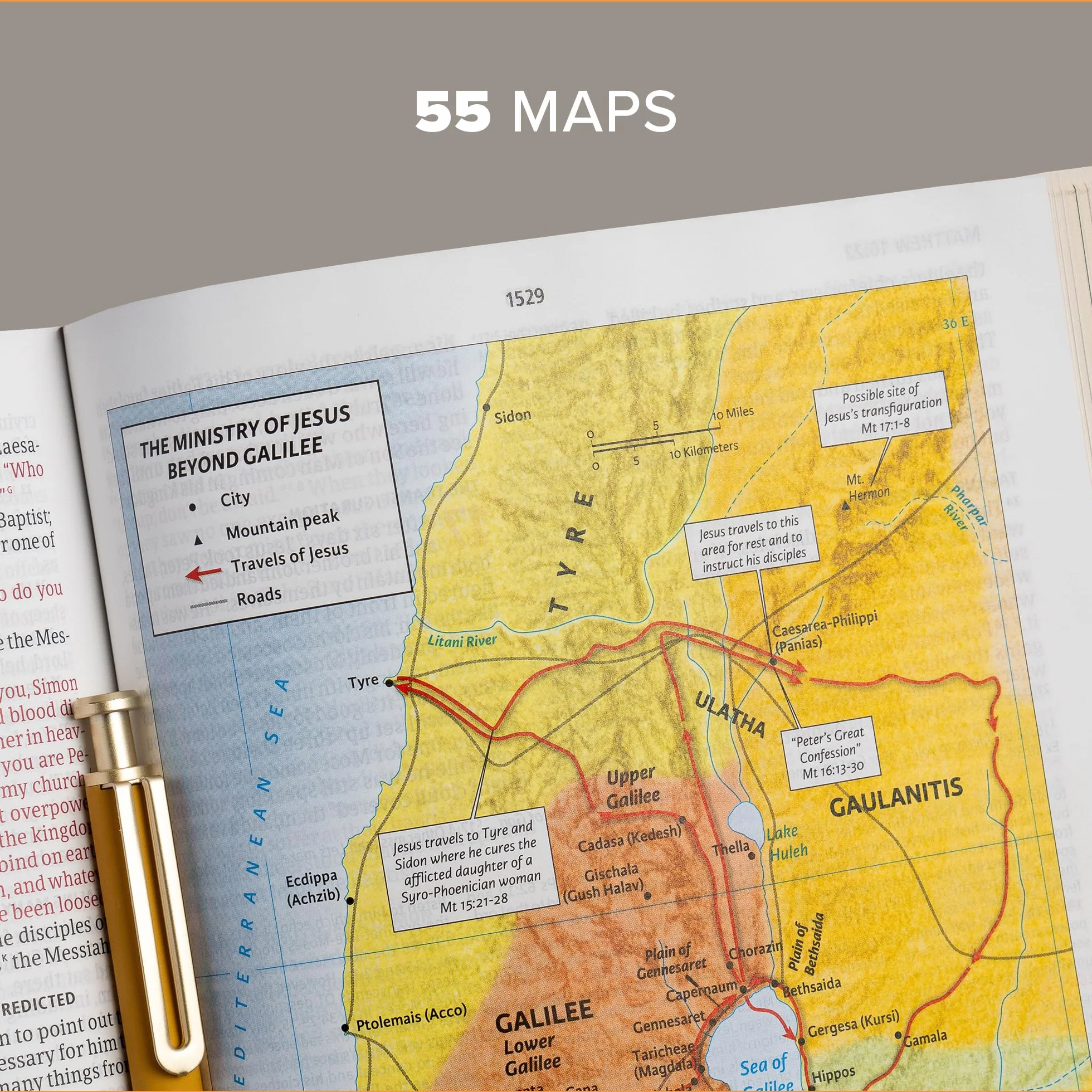 CSB Study Bible, Hardcover: Red Letter, Study Notes and Commentary, Illustrations, Ribbon Marker, Sewn Binding, Easy-To-Read Bible Serif Type