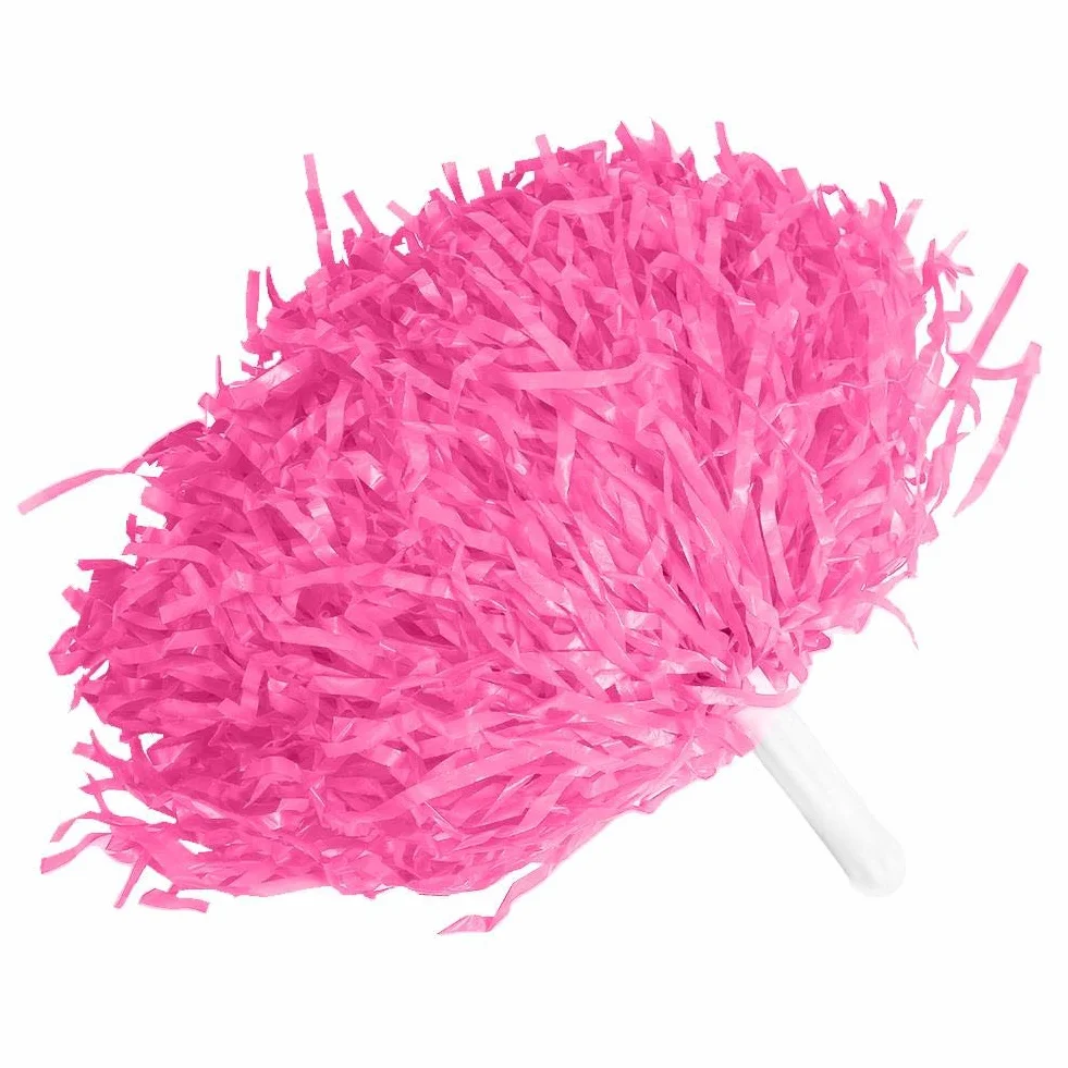 Squad Cheer Pompony dla cheerleaderek dla dzieci 2 szt. różowe akcesoria