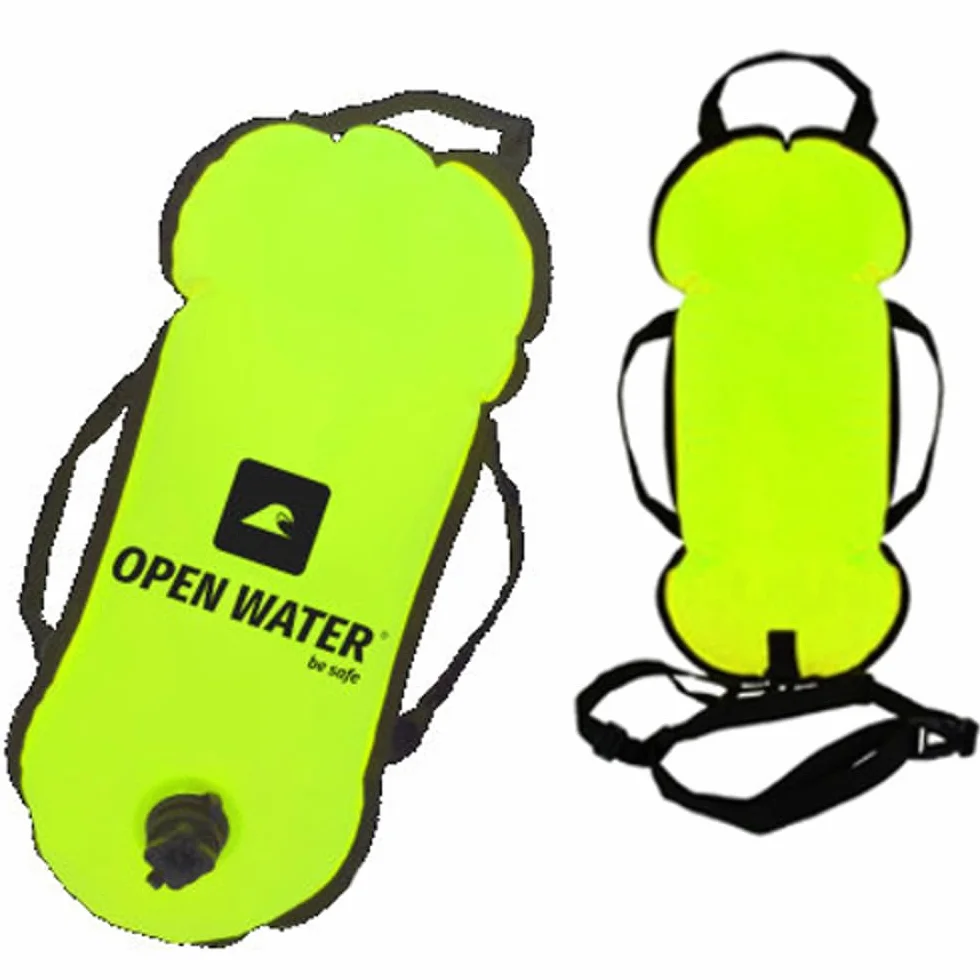 OPENWATER dmuchana bojka asekuracyjna żółto zielona neon