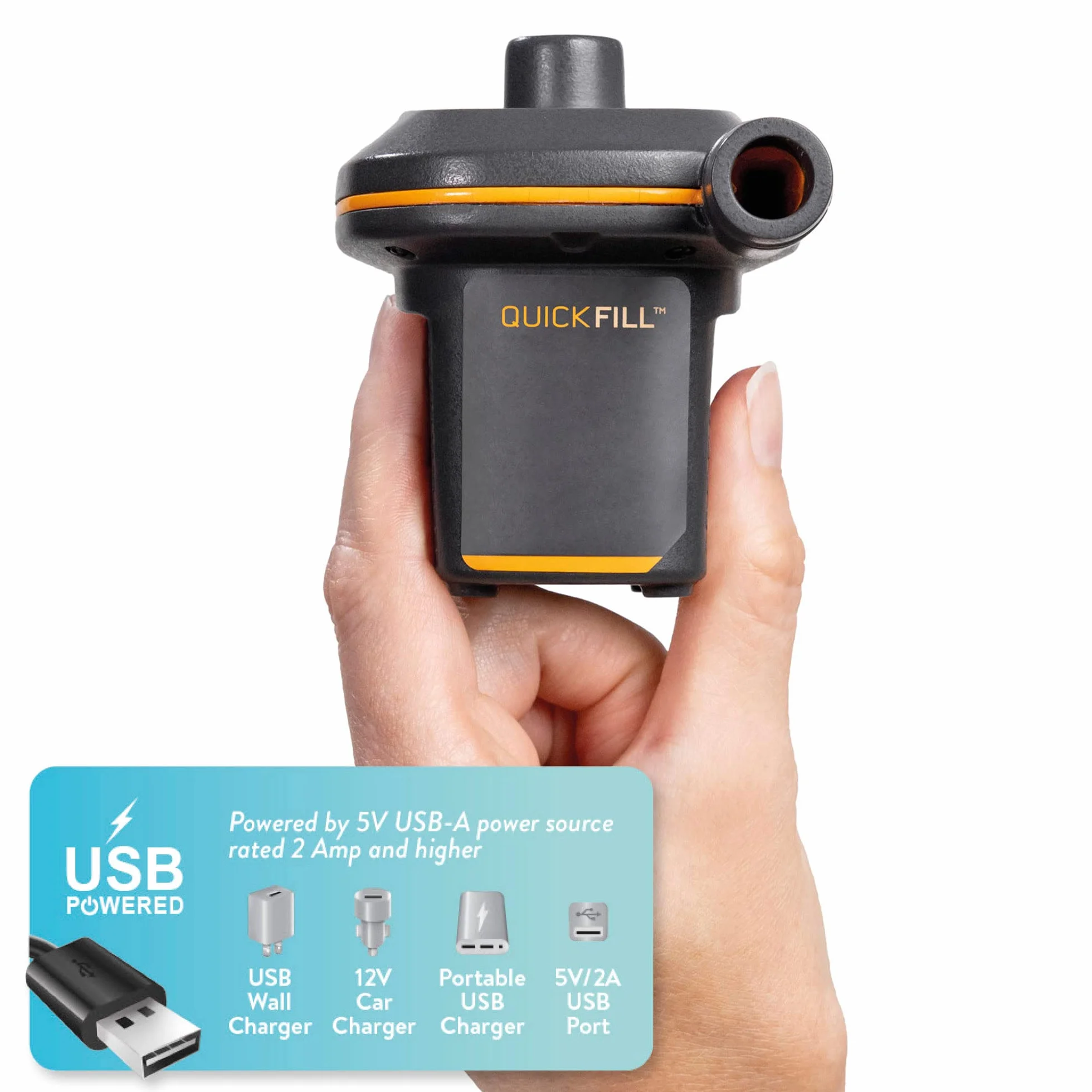Intex Mini Quickfill 66635 pompa powietrza USB, przepływ powietrza: ≥ 150 l/min
