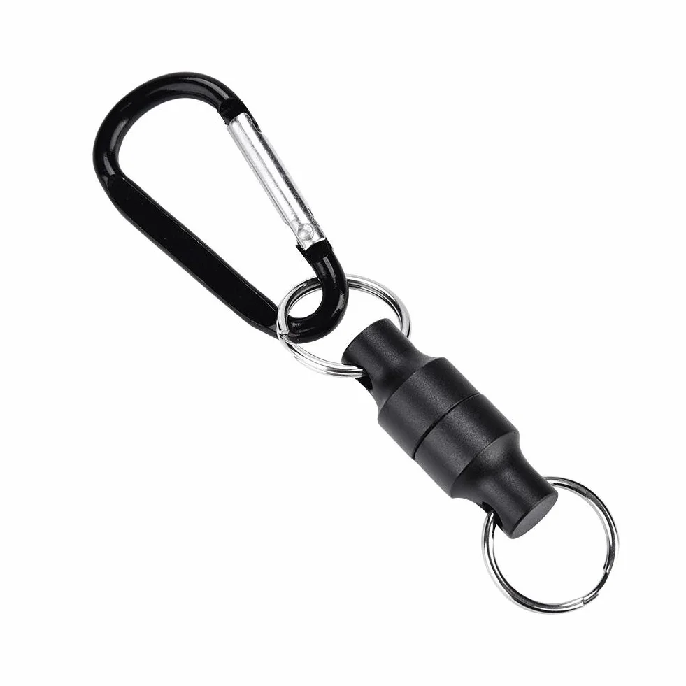 MAGT Hak wędkarski magnes najsilniejszy klips magnetyczny zwalniający uchwyt aluminiowy karabinki pojedynczy brelok magnes pętla do wędkarstwa muchowego