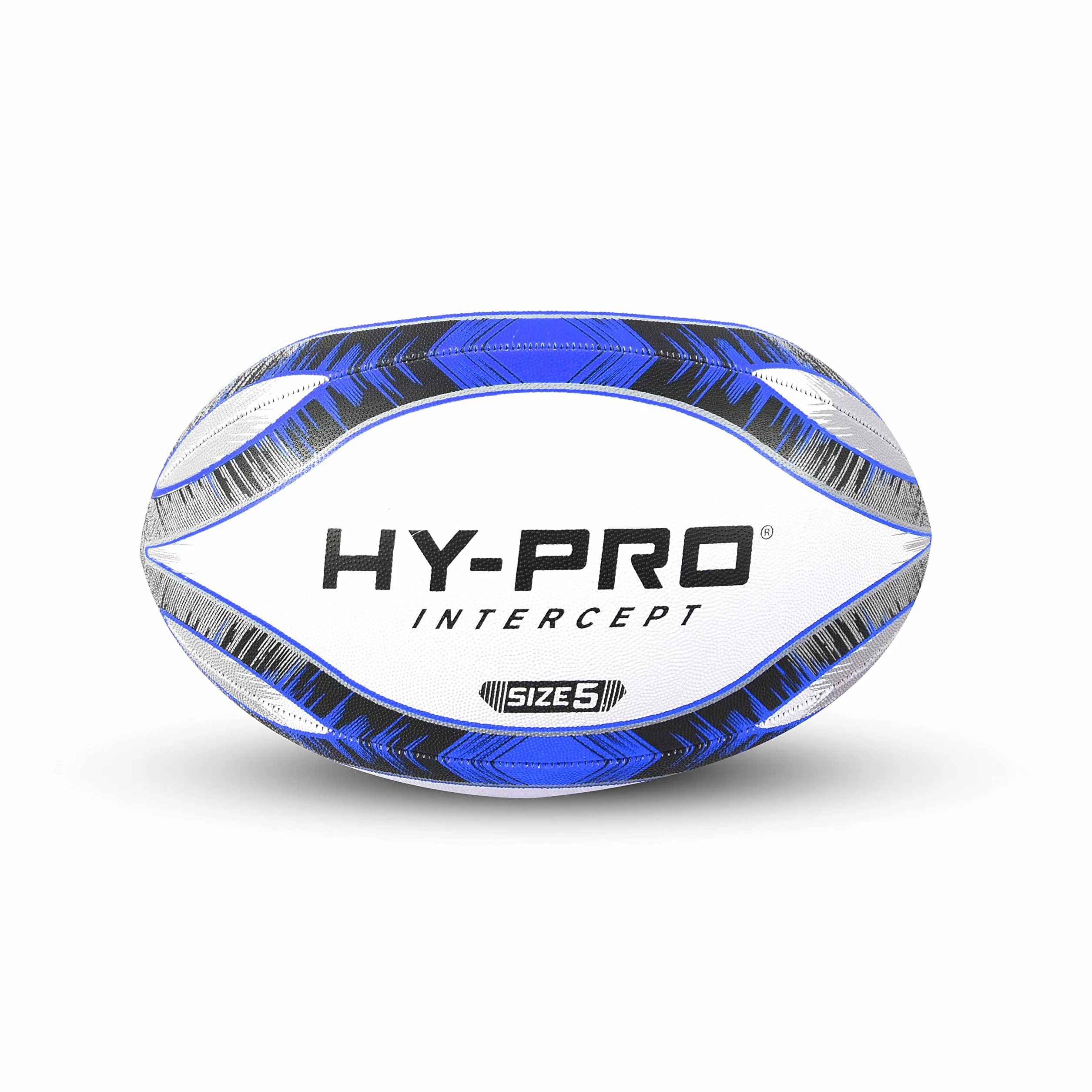 Hy-Pro Intercept piłka do rugby rozmiar 5 – piłka do rugby z wysokiej jakości gumy z wypustkami – trwała piłka treningowa do klubów i gier rekreacyjnych.
