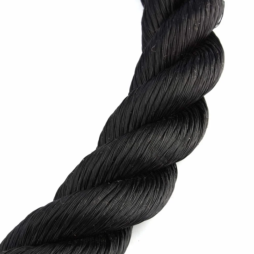 Cocoarm Lina triceps trening linowa nylonowa skręcona czarny 70 cm
