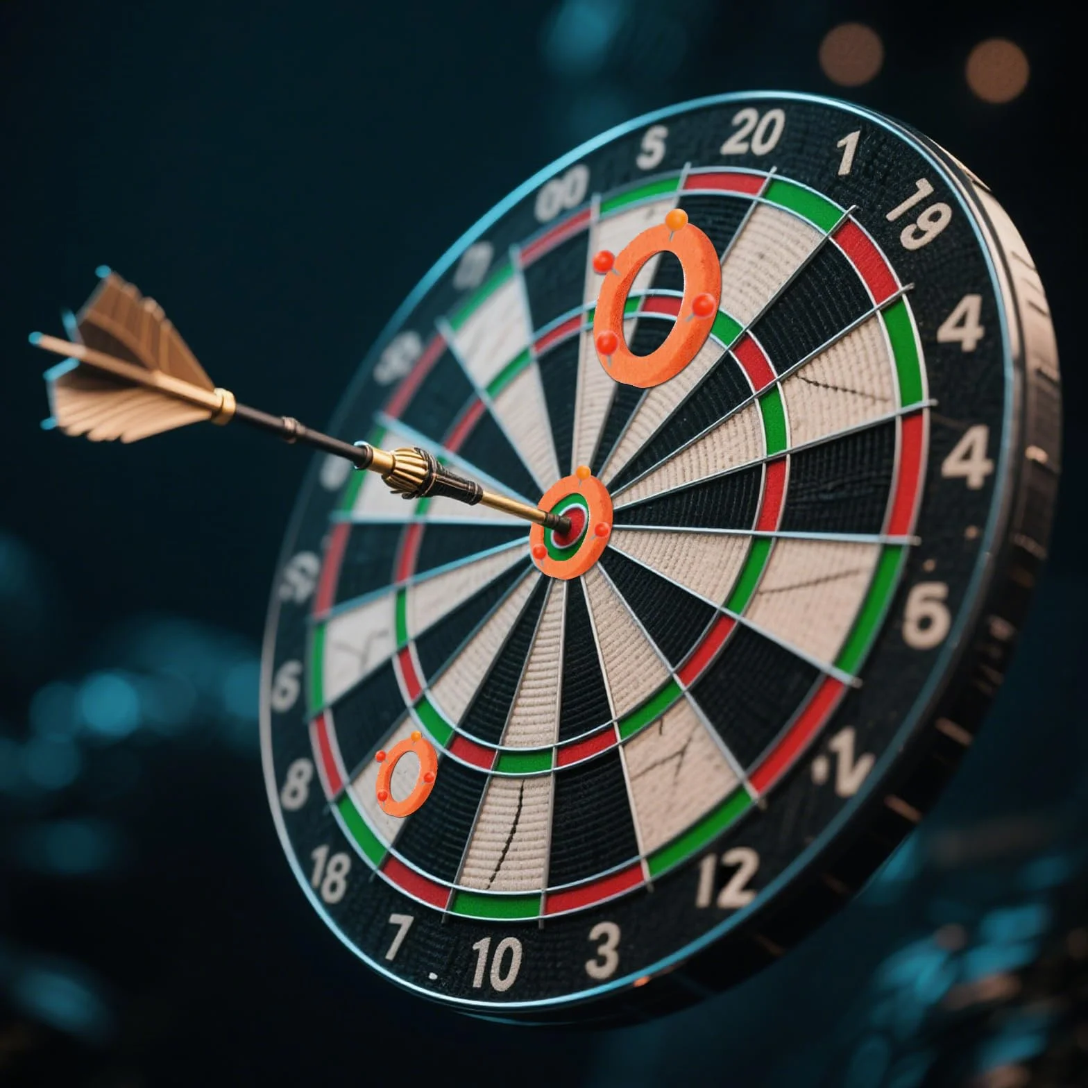 APOMOONS 10 sztuk pierścieni treningowych do darta, pomarańczowe, 20 sztuk, pinezki do gry w darta, pierścień ochronny, pierścienie treningowe, akcesoria do rzutek, pierścień ochronny, stalowe piny