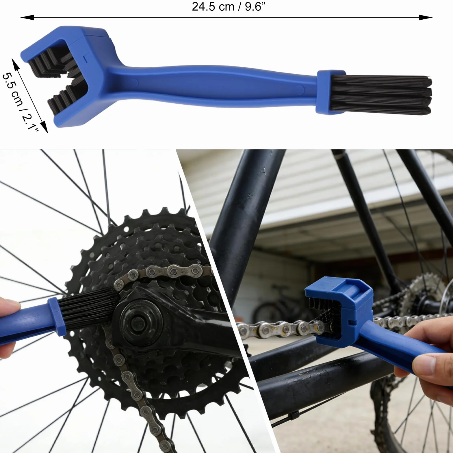 Środek do czyszczenia łańcuchów rowerowych 4 w 1 szczotka