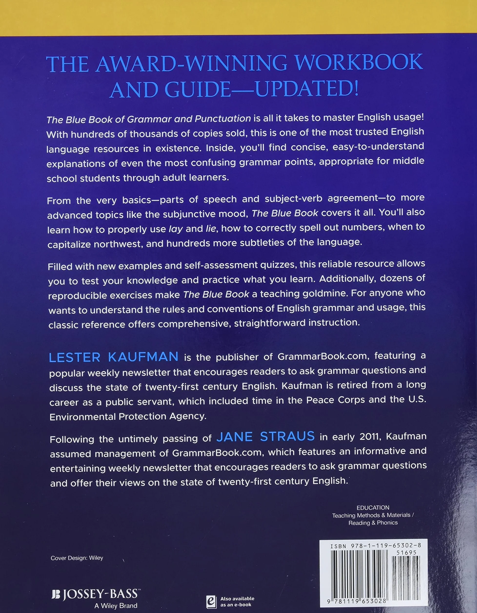 The Blue Book of Grammar and Punctuation: An Easy-To-Use Guide with Clear Rules, Real-World Examples, and Reproducible Quizzes