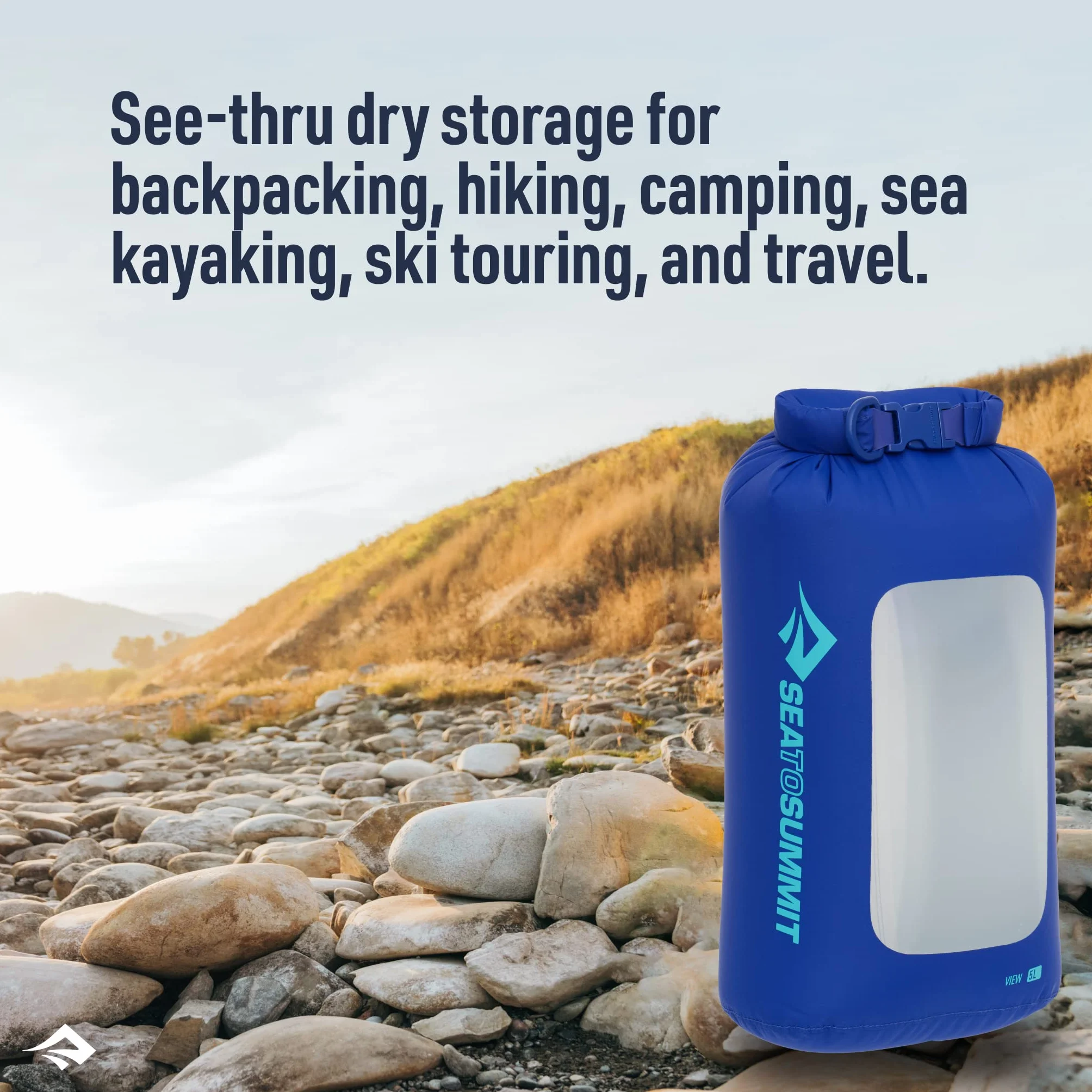 Sea to Summit Lightweight Dry Bag View 8L - Wodoszczelna, wszechstronna torba, 8L, rozmiar 8L, kolor Surf The Web